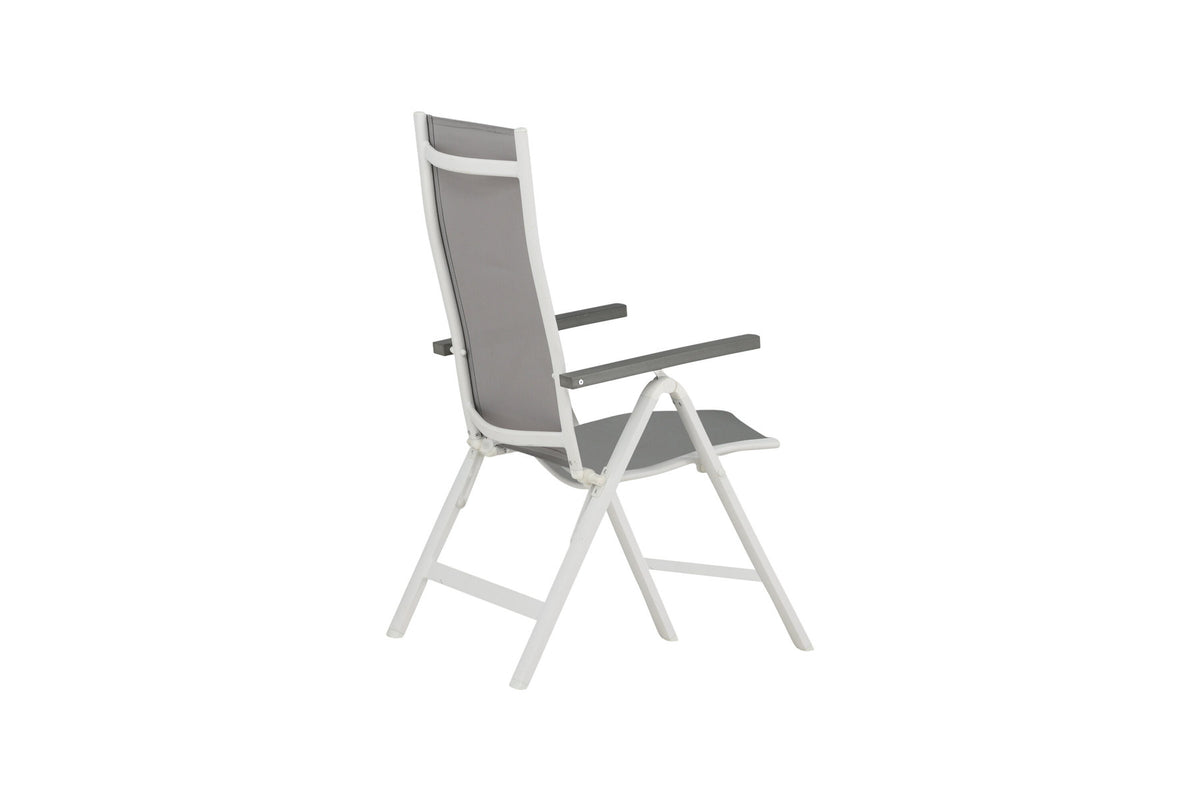 Albany Light Stuhl in Grau präsentiert im Onlineshop von KAQTU Design AG. Gartenstuhl mit Armlehnen ist von Venture Home