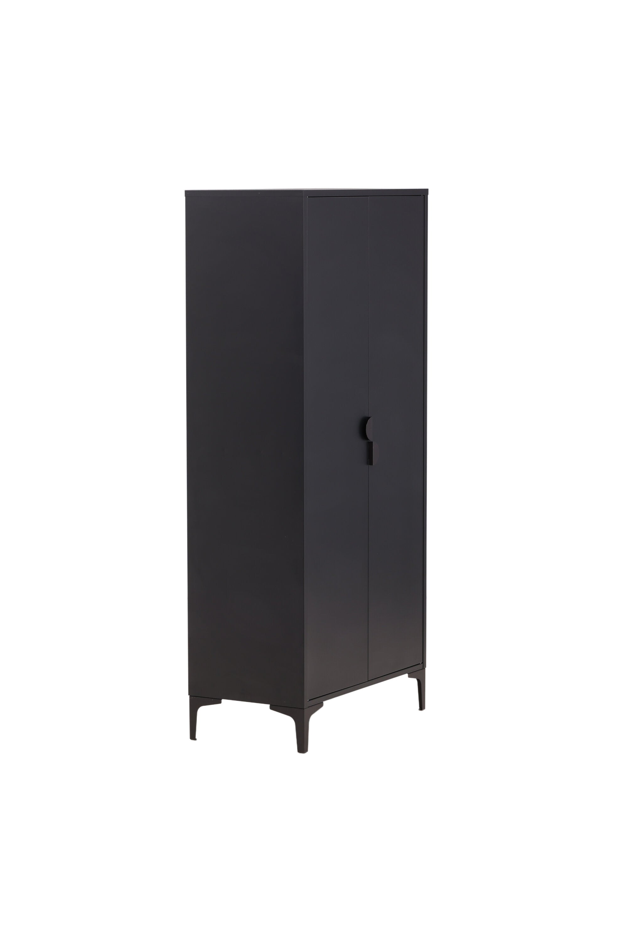 Piring Garderobe in Schwarz präsentiert im Onlineshop von KAQTU Design AG. Drehtürenschrank ist von Venture Home