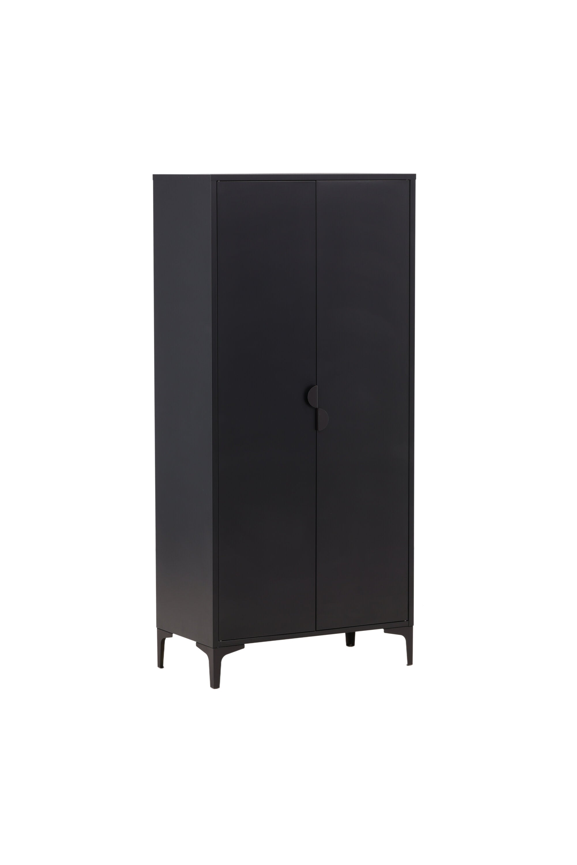 Piring Garderobe in Schwarz präsentiert im Onlineshop von KAQTU Design AG. Drehtürenschrank ist von Venture Home