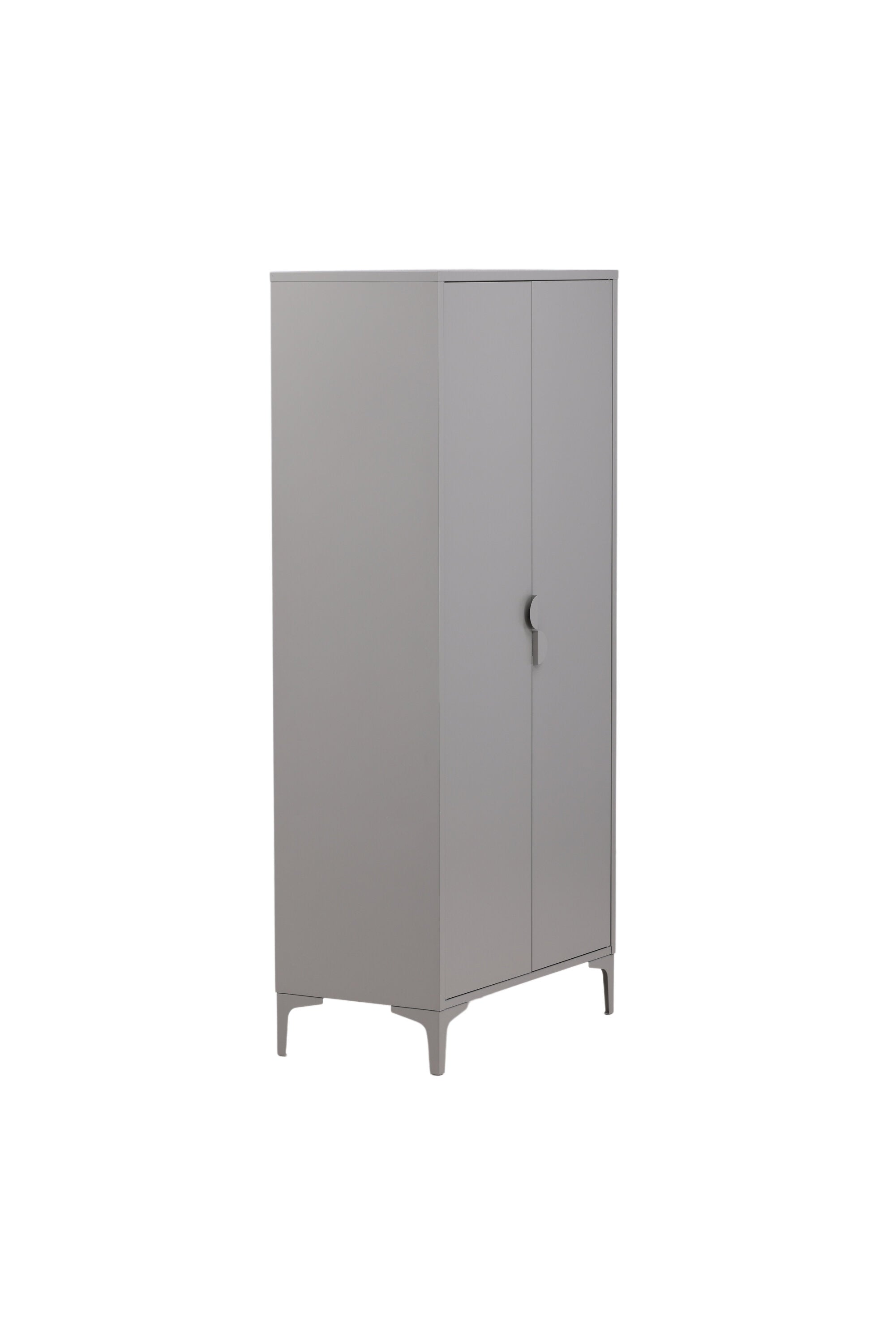 Piring Garderobe in Hellgrau präsentiert im Onlineshop von KAQTU Design AG. Drehtürenschrank ist von Venture Home