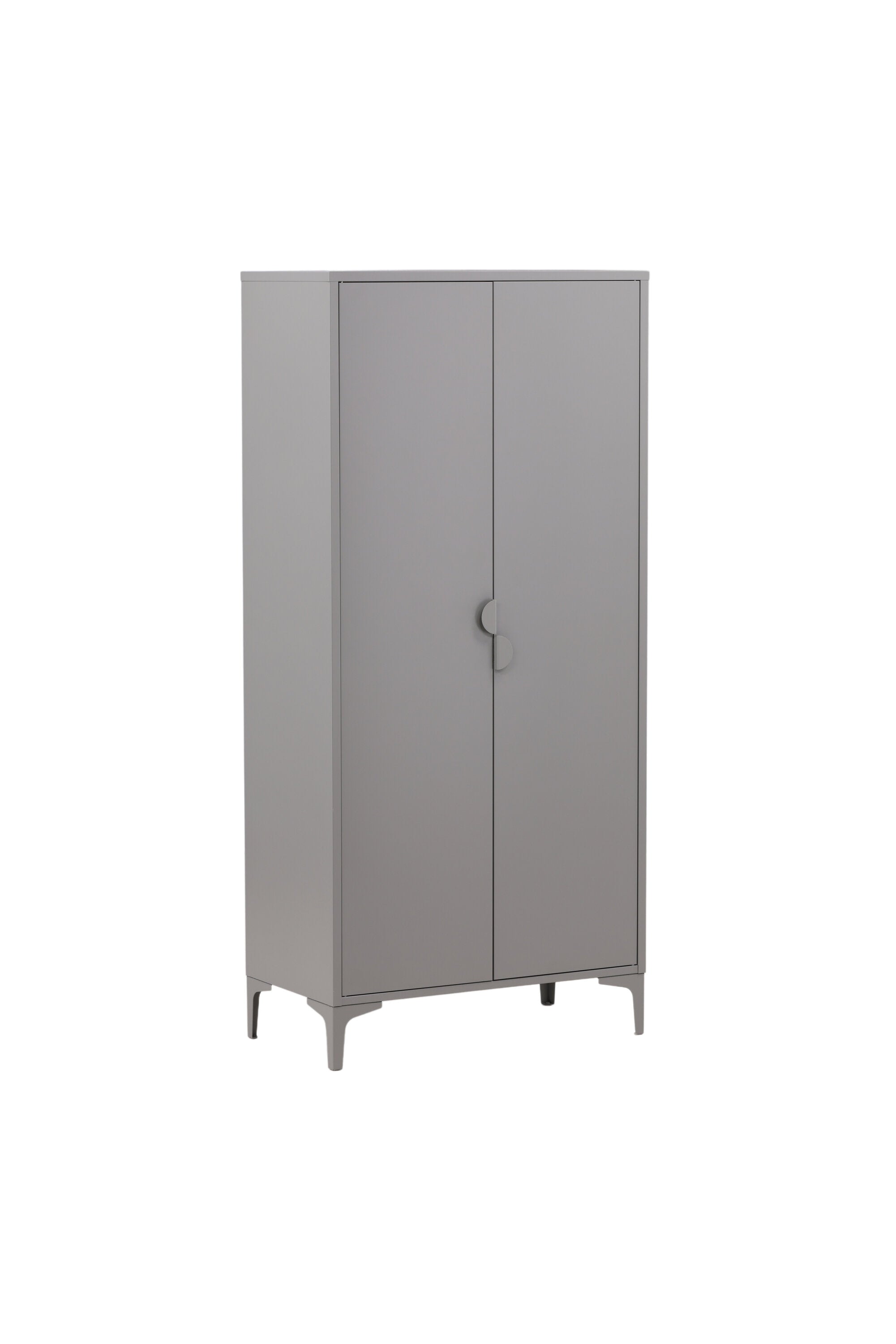 Piring Garderobe in Hellgrau präsentiert im Onlineshop von KAQTU Design AG. Drehtürenschrank ist von Venture Home