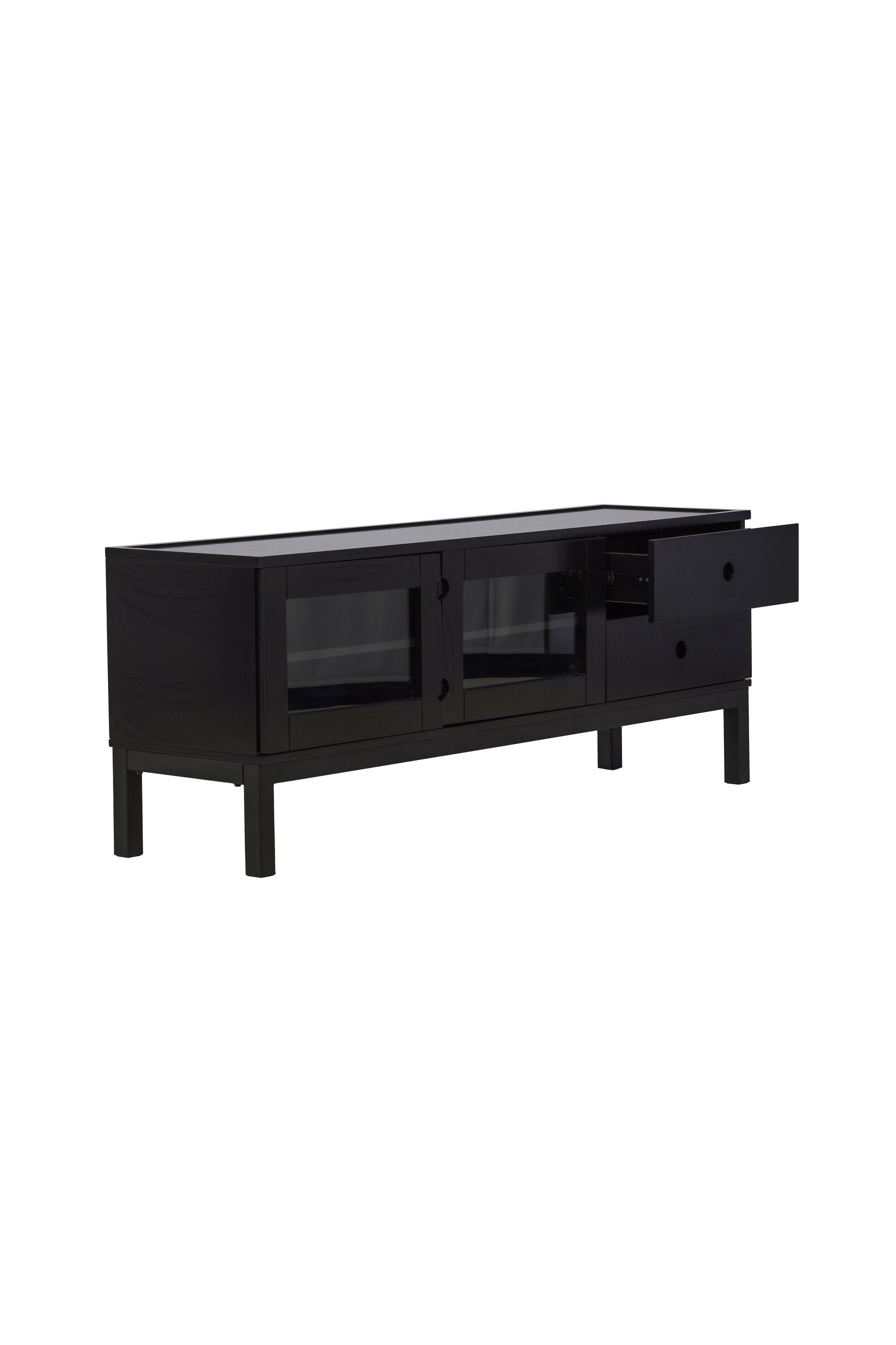 Alcoa Kabinett in Schwarz präsentiert im Onlineshop von KAQTU Design AG. Regal Zubehör ist von Venture Home