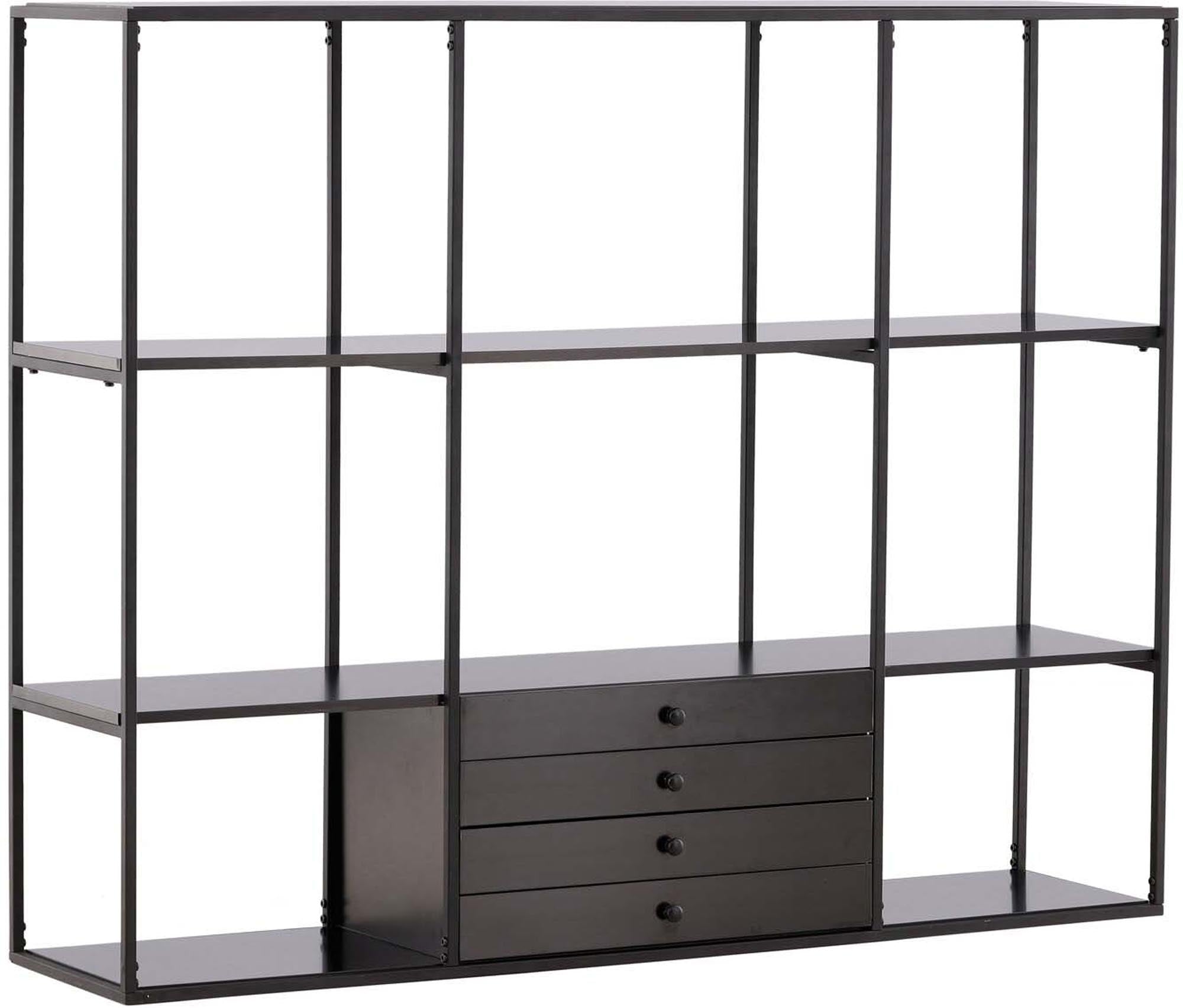 Entdecken Sie den Amaraillo Schrank von Venture Home – ein stilvoller, skandinavischer Relieftisch aus robustem MDF und Stahl. Ideal für praktische Aufbewahrung!