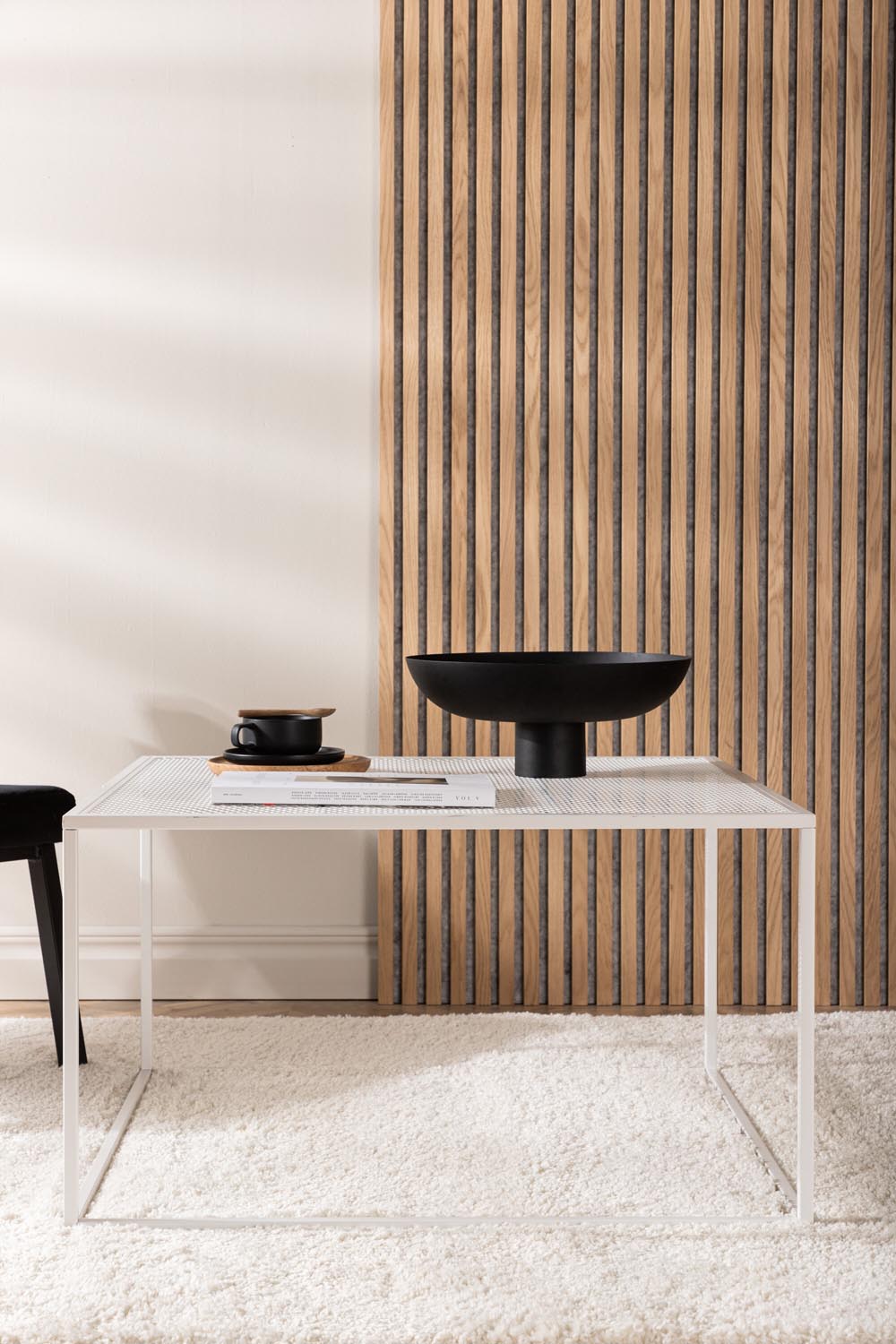 Netz Coffee Tisch in Weiss präsentiert im Onlineshop von KAQTU Design AG. Beistelltisch ist von Venture Home