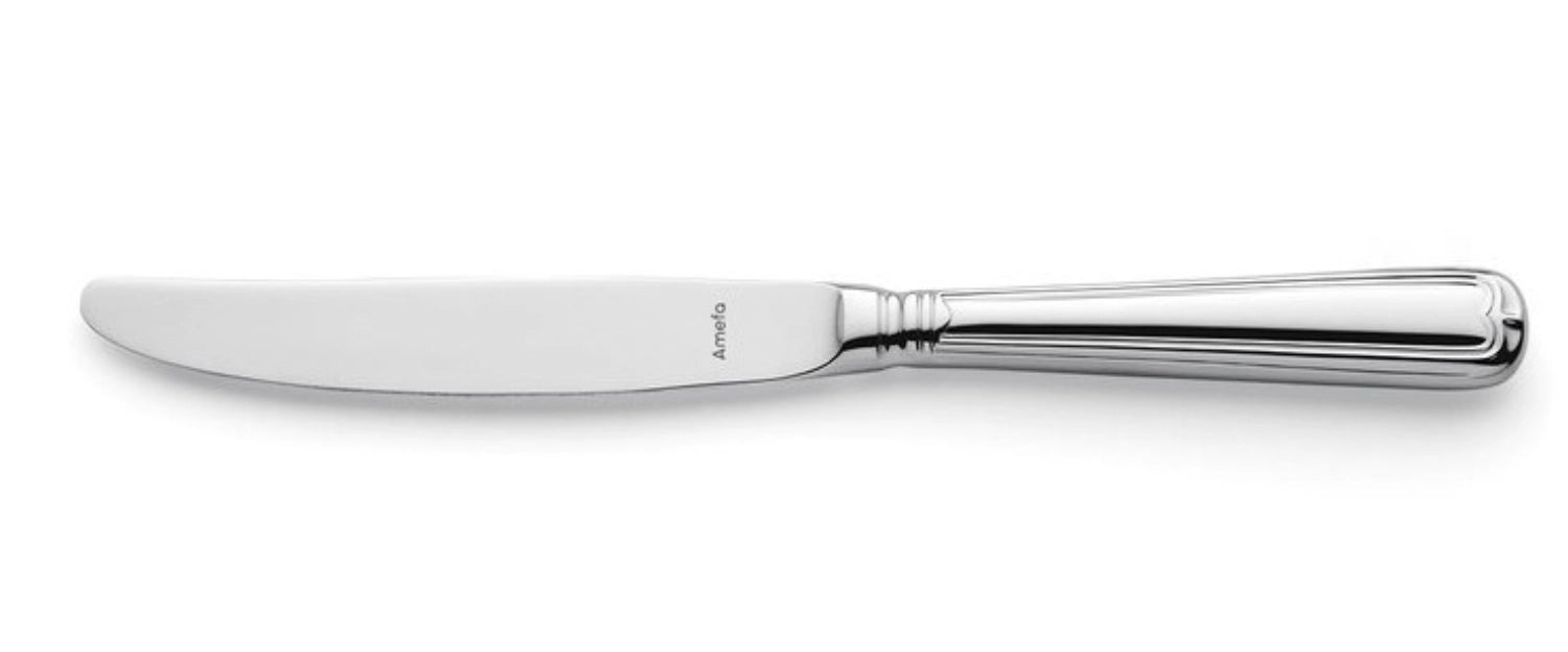 Hochglänzendes Menümesser "Augsburger Faden" von Amefa, aus robustem 18/10 Edelstahl, ideal für stilvolle Dinner und besondere Anlässe.