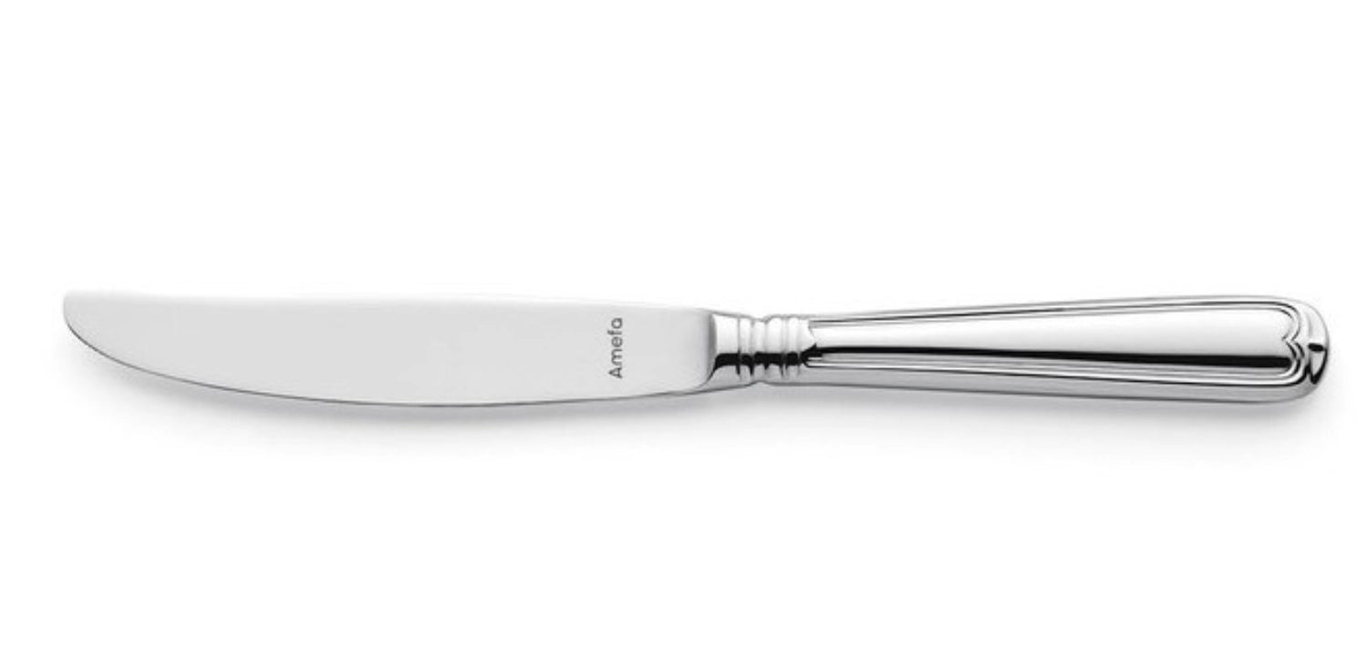 Elegantes Dessertmesser "Augsburger Faden" aus poliertem Edelstahl, perfekt für feierliche Anlässe und exquisite Desserts, erhältlich bei Amefa.