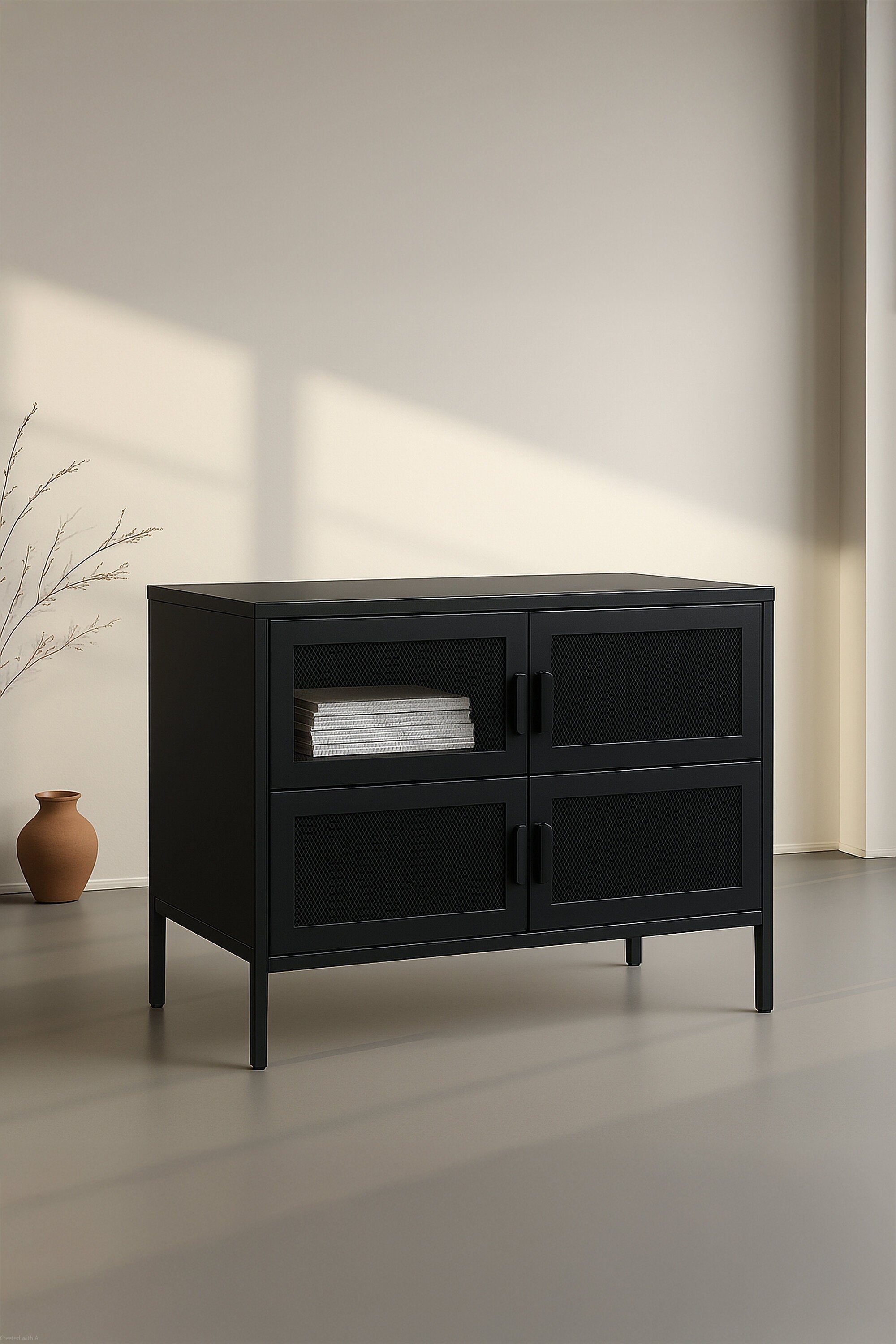 Nett Kabinett in Schwarz präsentiert im Onlineshop von KAQTU Design AG. Cabinet ist von Venture Home