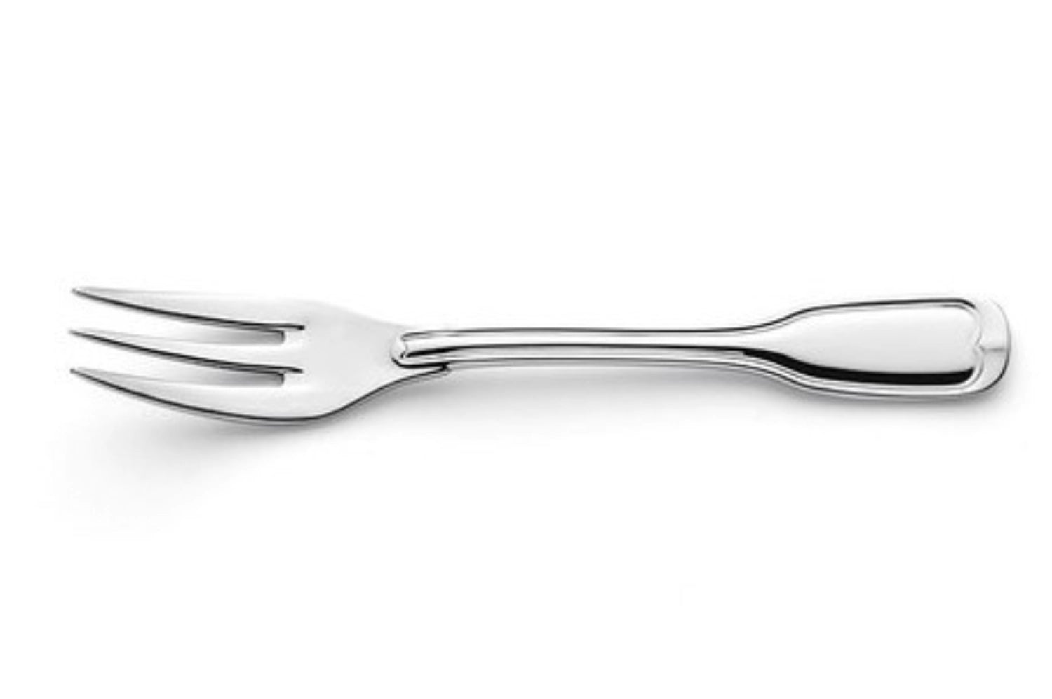 Elegante Kuchengabel "Augsburger Faden" von Amefa, aus hochwertigem 18/10 Edelstahl, perfekt für festliche Anlässe und exquisite Desserts.