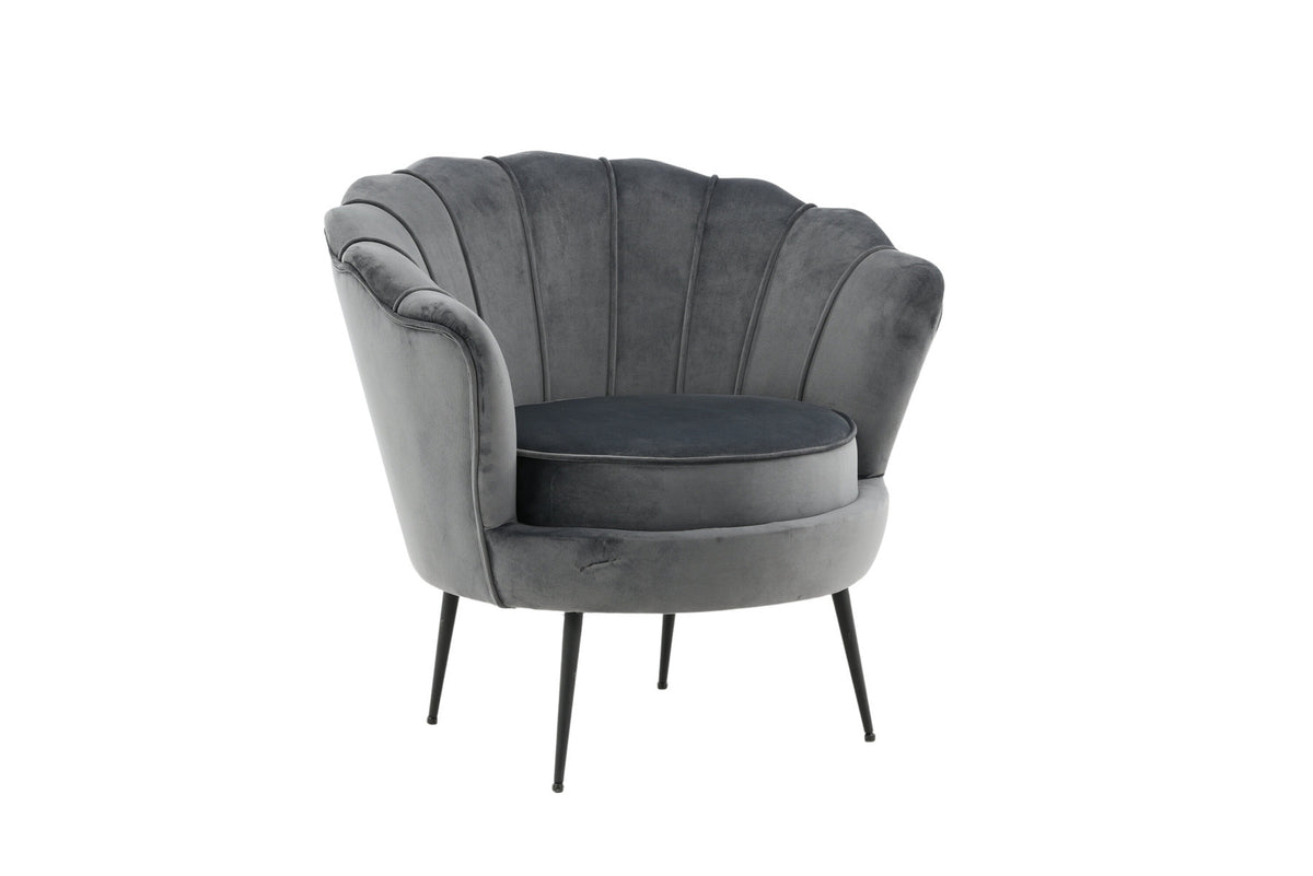 Calais Sessel in Dunkelgrau präsentiert im Onlineshop von KAQTU Design AG. Sessel mit Armlehnen ist von Venture Home