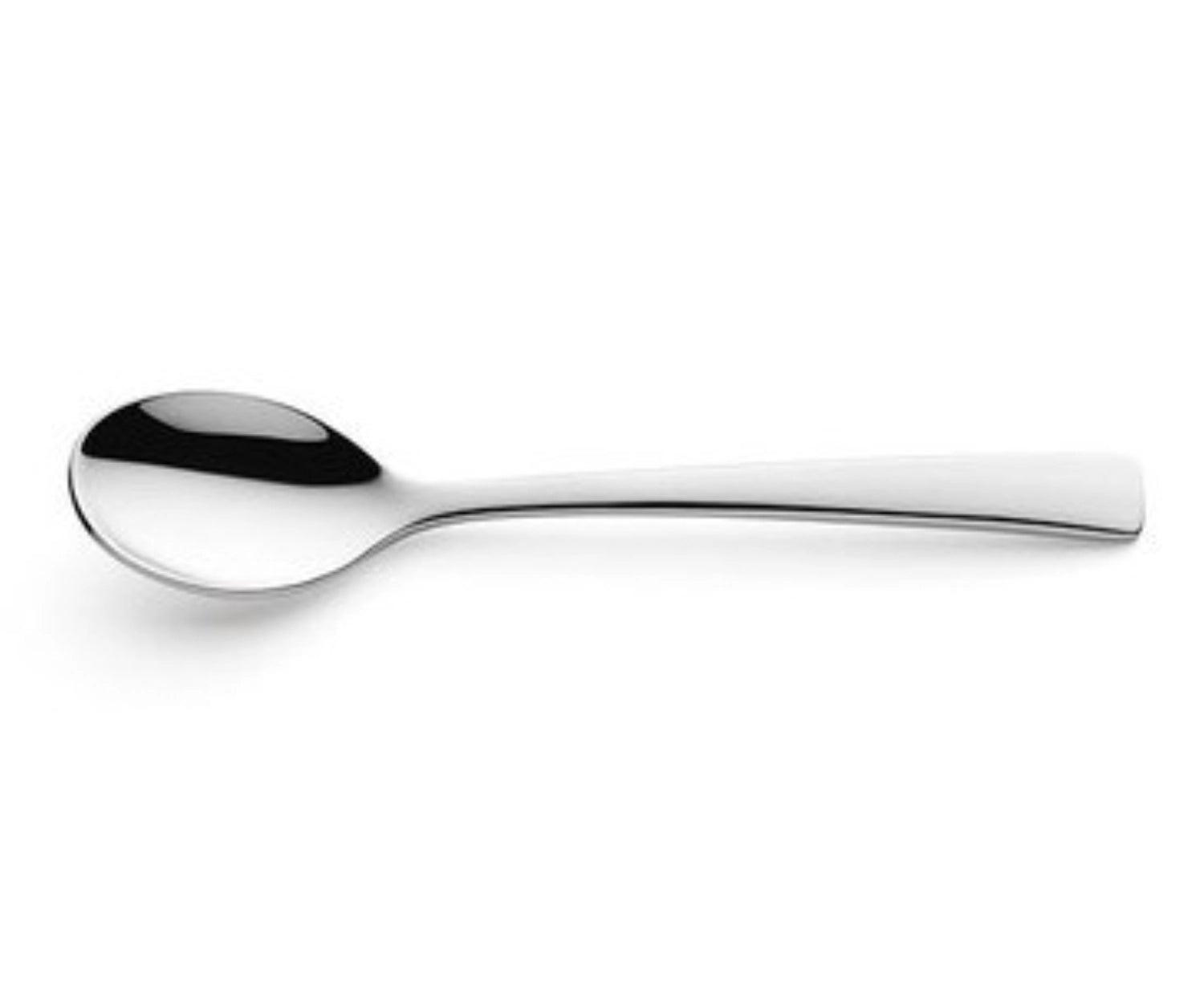 Hochglänzender Aurora Moccalöffel von Amefa aus 18/10 Edelstahl, ideal für Kaffee und Desserts, vereint Eleganz und Funktionalität.
