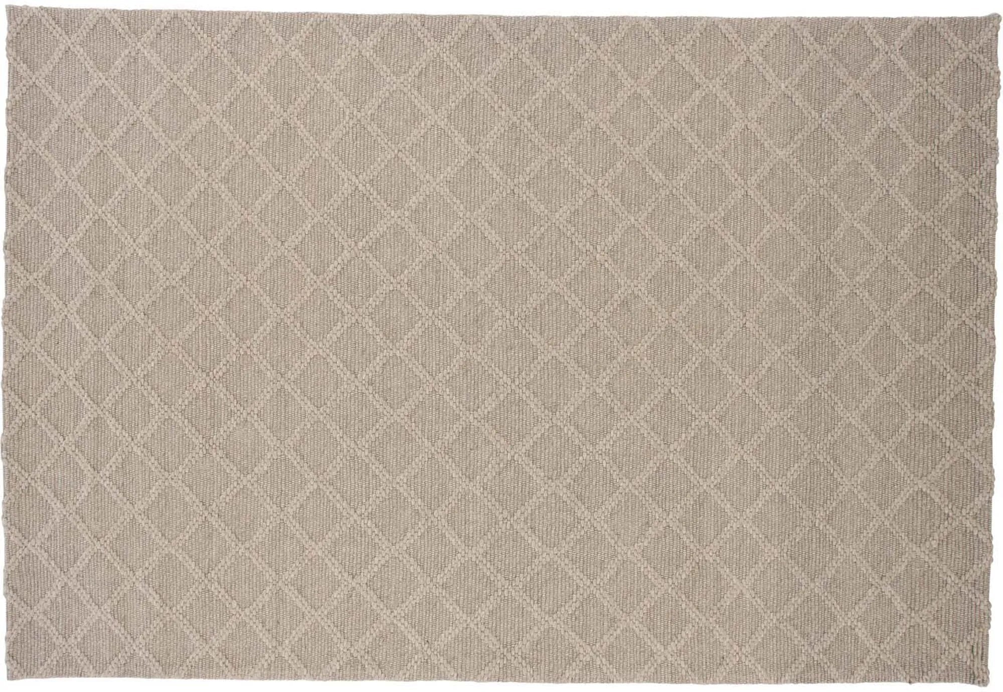Cloudy Teppich: Handgewebte Wolle, 230x160 cm, stilvolles Farbwechselmuster, langlebig, pflegeleicht, vielseitig einsetzbar.