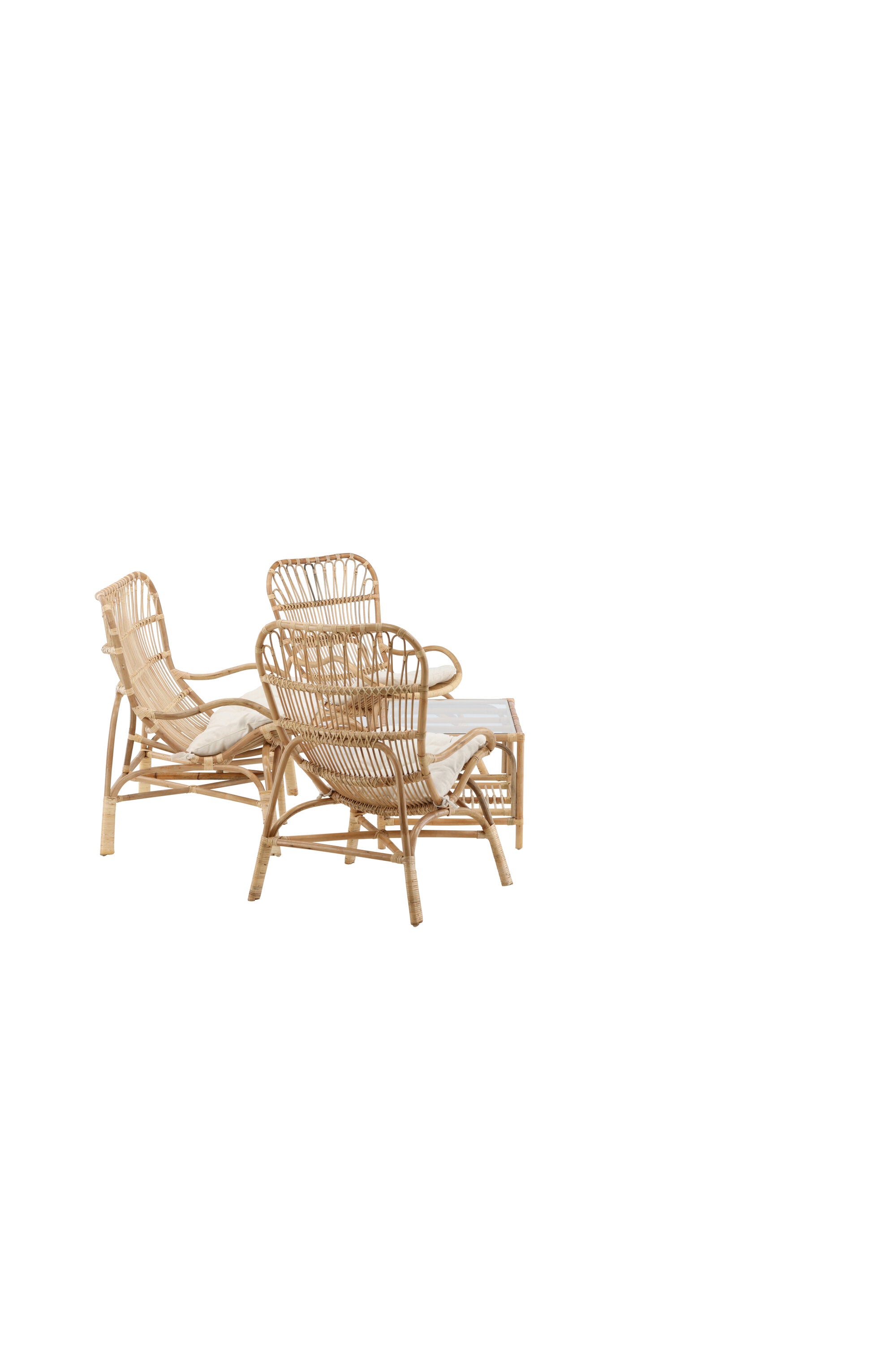 Ella Sofa Outdoorset 90cm in Cremefarben präsentiert im Onlineshop von KAQTU Design AG. Loungeset ist von Venture Home