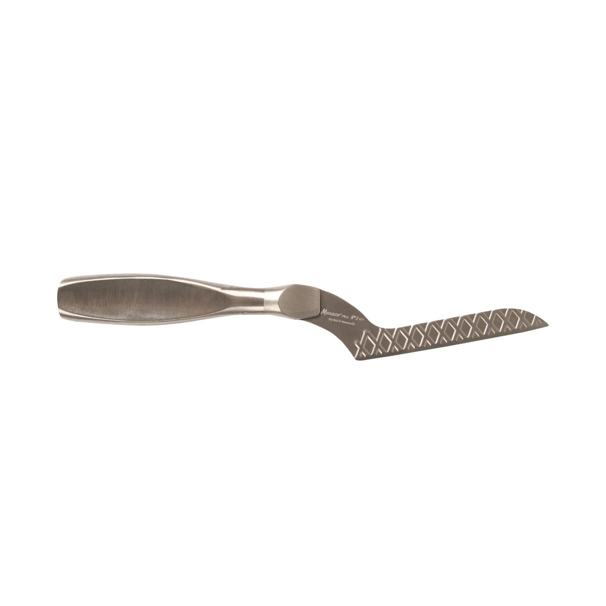 Elegantes Weichkäsemesser von Boska aus Edelstahl, ideal für präzises Schneiden von Brie und Camembert. Ergonomisch und langlebig.