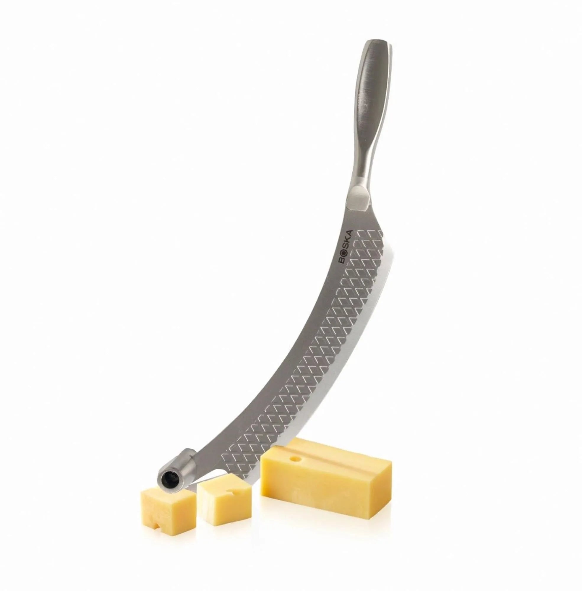 Elegantes Boska Käsemesser: Perfekt für weiche & harte Käse, ergonomisch, rostfrei, spülmaschinenfest. Ideal für Käseliebhaber!