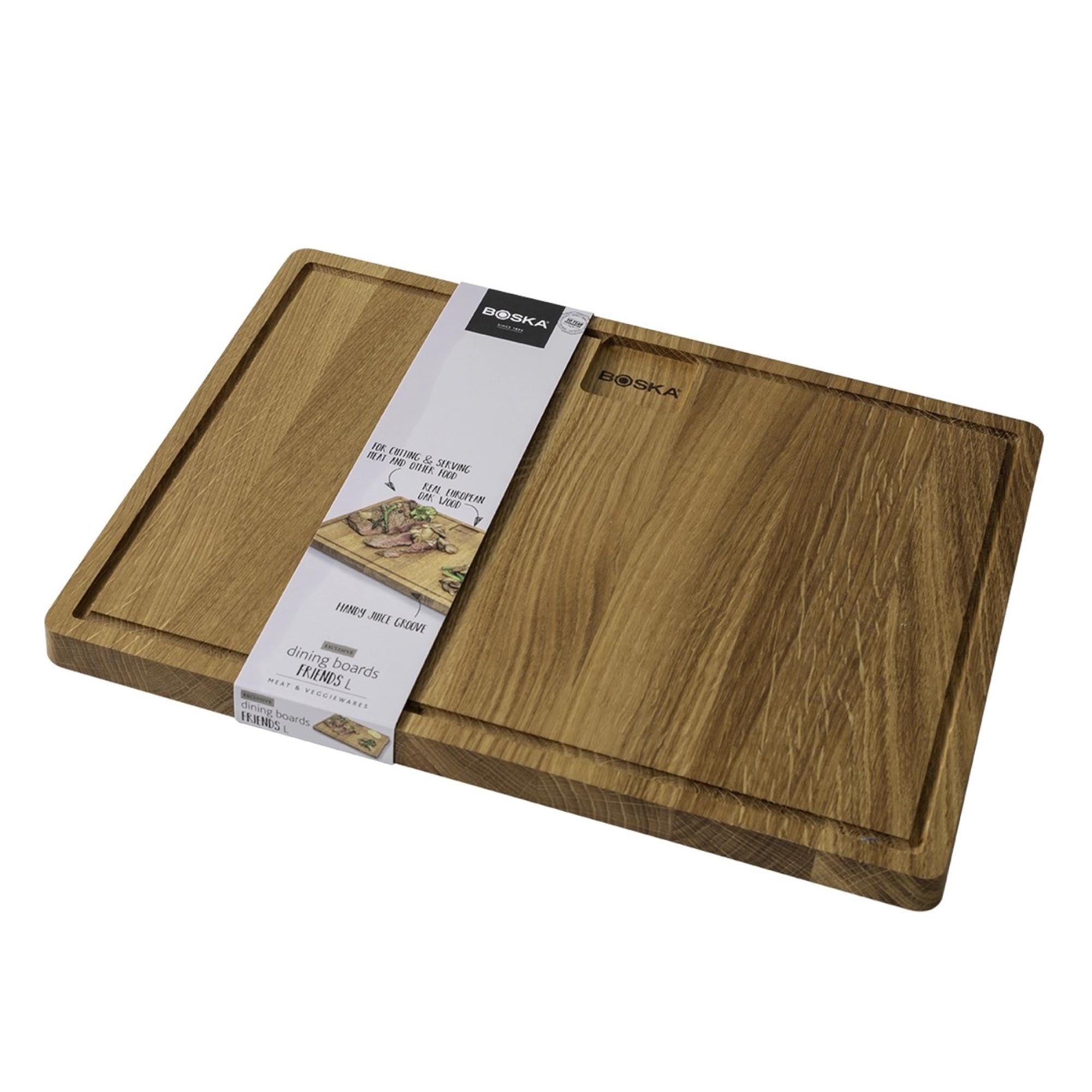 Elegantes Dining Brett aus europäischer Eiche, ideal zum Schneiden und Servieren. Pflegeleicht und langlebig für jede Küche.