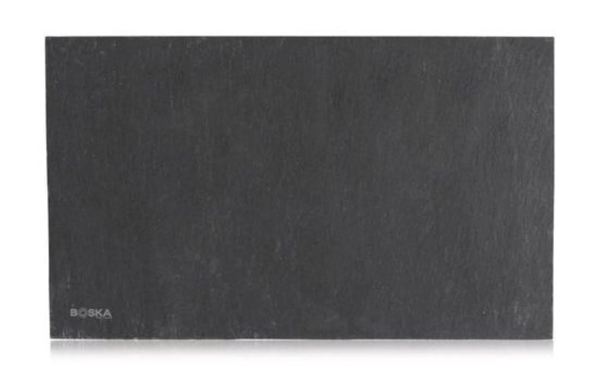 Elegantes Schiefer-Servierbrett von Boska, 256x152x8mm, ideal für Käse, Wurst und Antipasti. Robust, pflegeleicht, stilvoll.