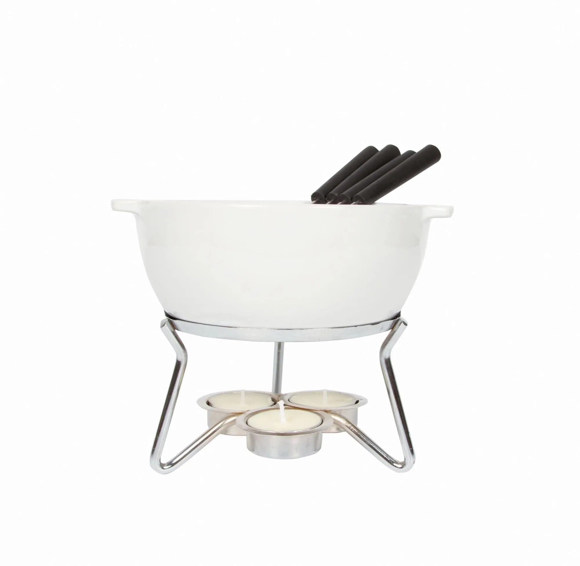 Käsefondue-Set Party Keramik   Edelstahl   Kunststoff, 750ml - KAQTU Design