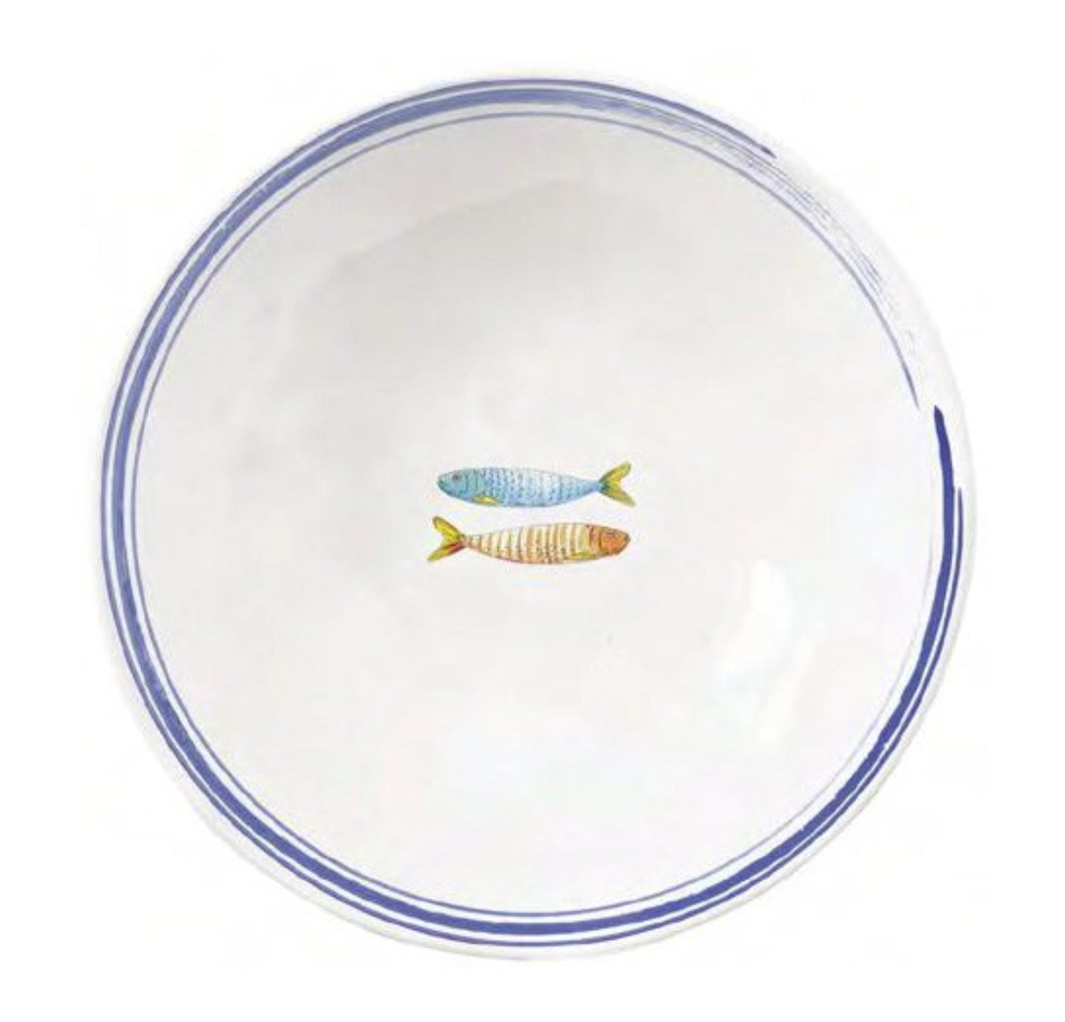 Eleganter Bord de Mer Suppenteller von Easy Life, Durchmesser 20 cm, verziert mit maritimen Motiven, perfekt für stilvolle Suppenpräsentationen.