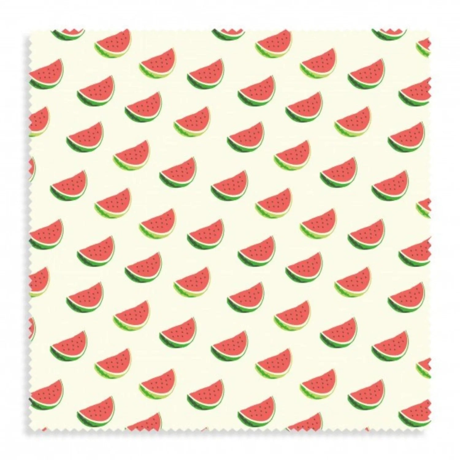 Bienenwachs Wrap 35x35cm, Wassermelonen-Design, nachhaltig, wiederverwendbar, hält Lebensmittel frisch, umweltfreundlich.