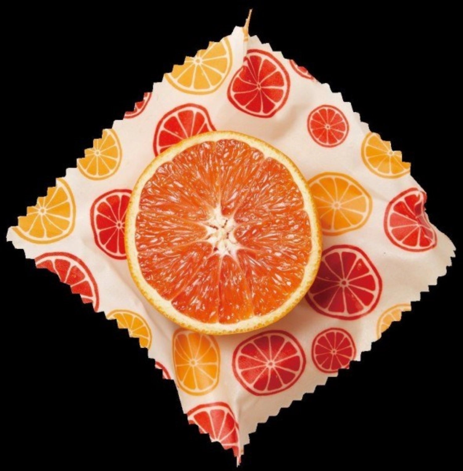 Entdecken Sie die umweltfreundlichen Bienenwachstücher Citrus im praktischen 2er Set von Nuts Innovations – ideal für nachhaltige Lebensmittelaufbewahrung!