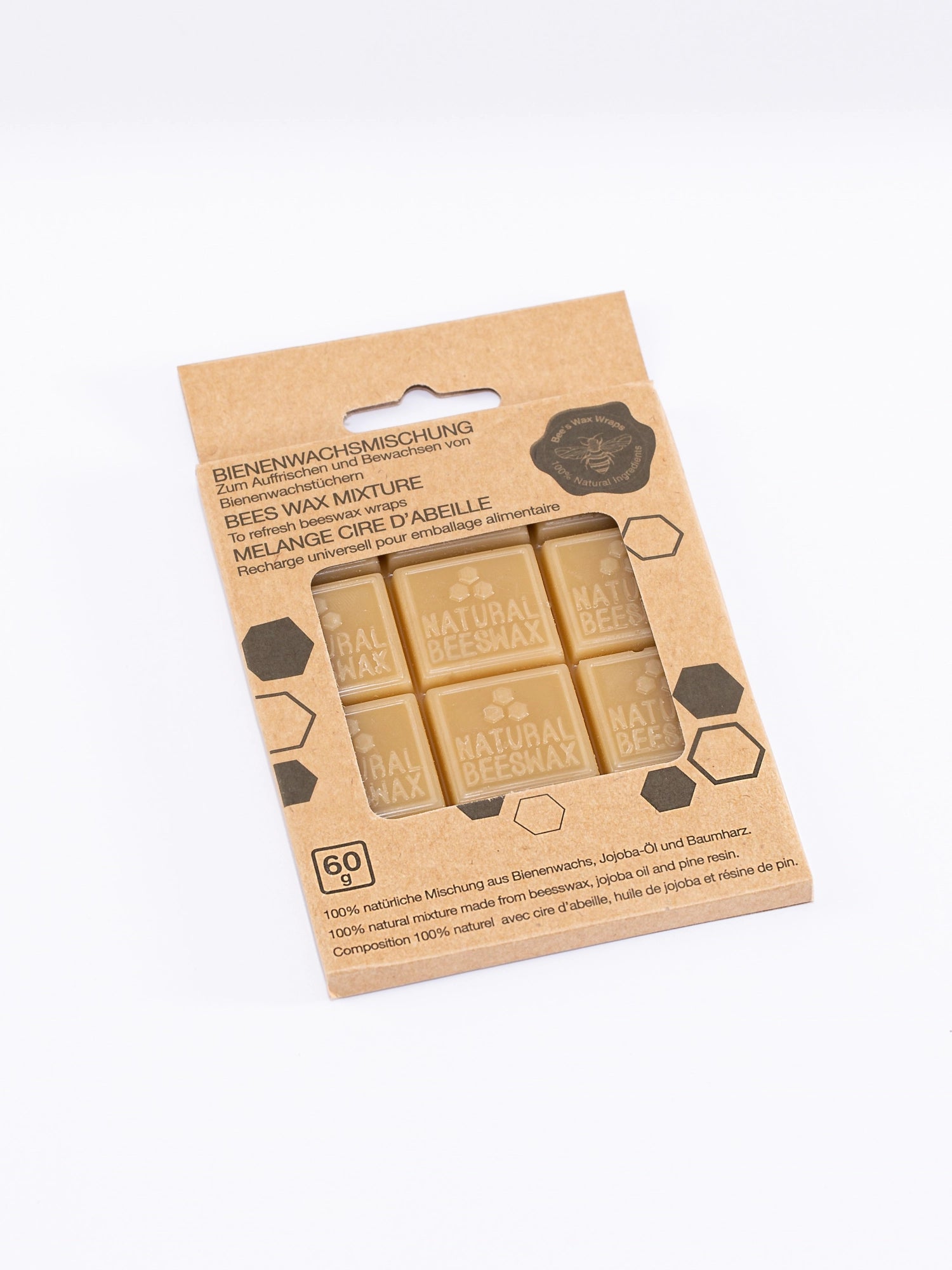 Bienenwachs Nachwachsset von Nuts Innovations – perfektes Set für umweltbewusste DIY-Projekte zur Herstellung von Wachstüchern. Kreativ und nachhaltig!