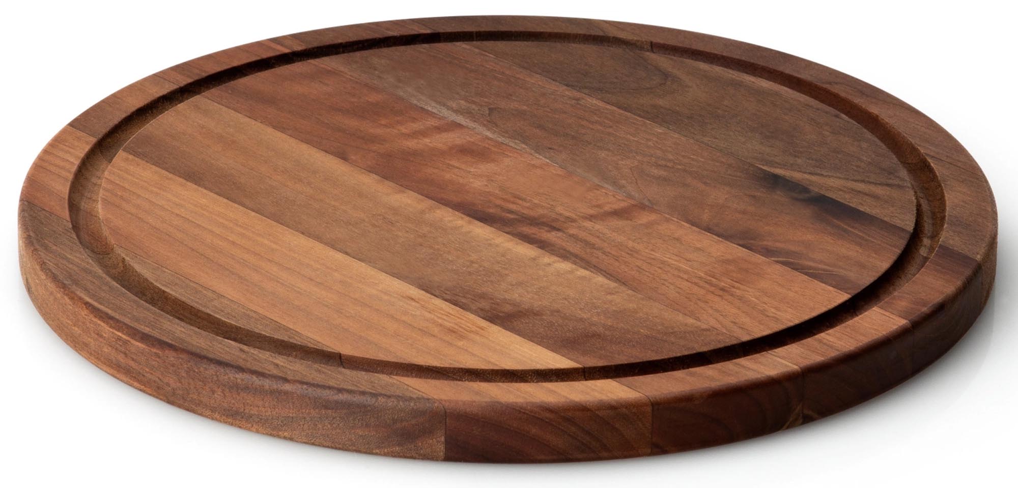 Walnuss Steakteller rund,  28 x 1,8cm in Braun präsentiert im Onlineshop von KAQTU Design AG. Ersatzteil ist von Continenta