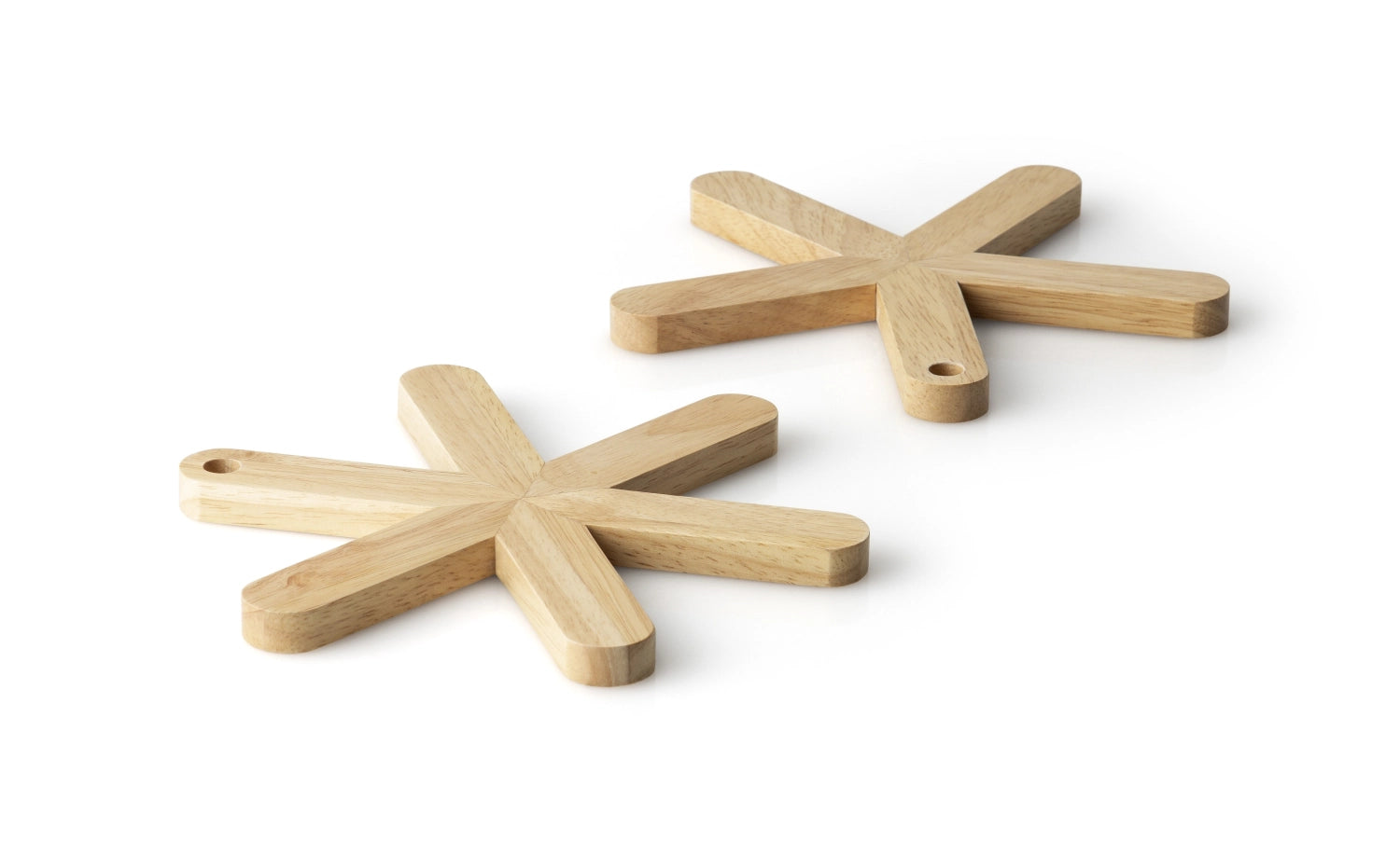 Gummibaum Untersetzer Stern in Braun präsentiert im Onlineshop von KAQTU Design AG. Kochbesteck ist von Continenta