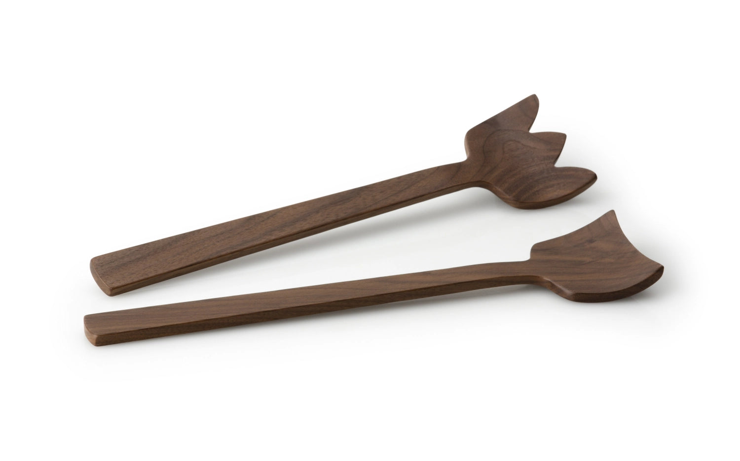 Walnuss Salatbesteck Tulip, 30.5 cm