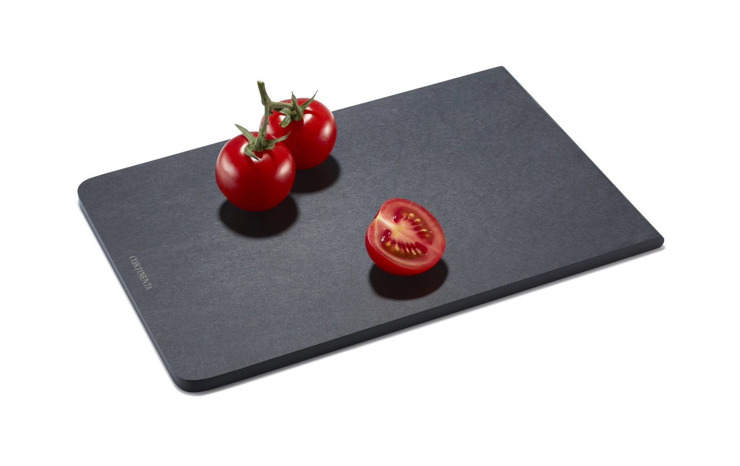 Schwarzes Duracore Schneidebrett von Continenta, 23.5x16x0.7cm, perfekt für präzises Schneiden, stilvoll und widerstandsfähig für den täglichen Gebrauch.