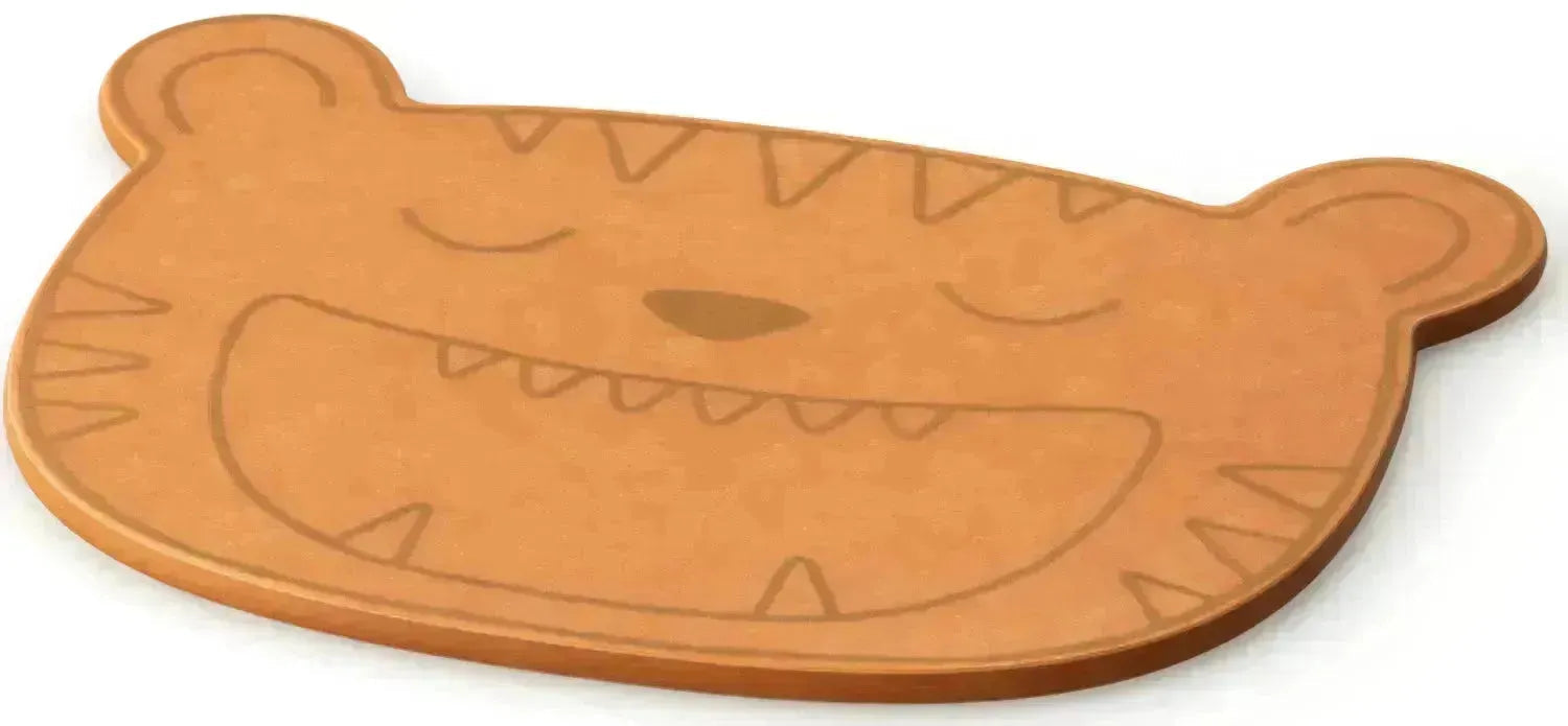 Duracore hell Kinderbrett Tiger, 23.3x17x0.6 cm in Braun präsentiert im Onlineshop von KAQTU Design AG. Küchenhelfer ist von Continenta