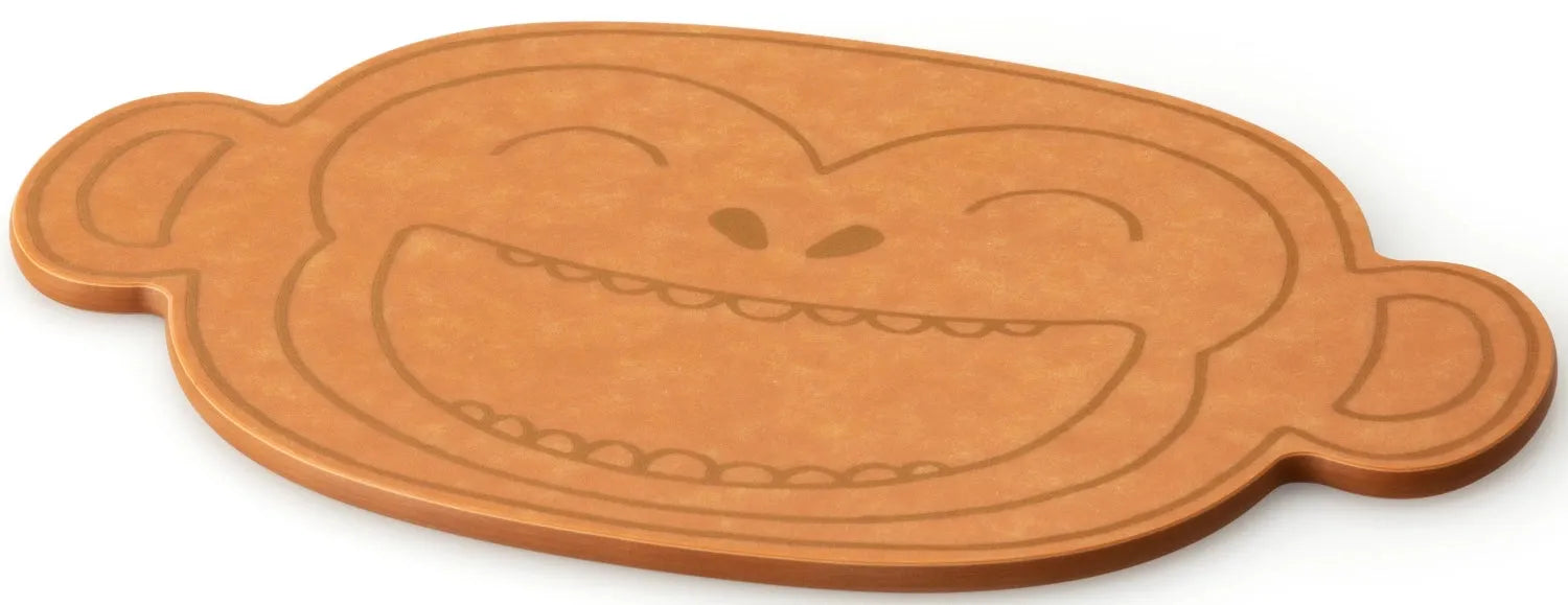 Duracore hell Kinderbrett Affe, 23.3x17x0.6 cm in Braun präsentiert im Onlineshop von KAQTU Design AG. Küchenhelfer ist von Continenta