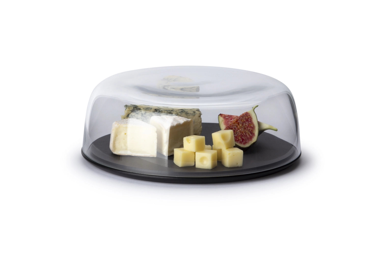 Stilvolle Käseglocke aus robustem Duracore mit passender Schüssel, Ø 22 cm, perfekt für die stilvolle Präsentation und Frischhaltung von Käse.