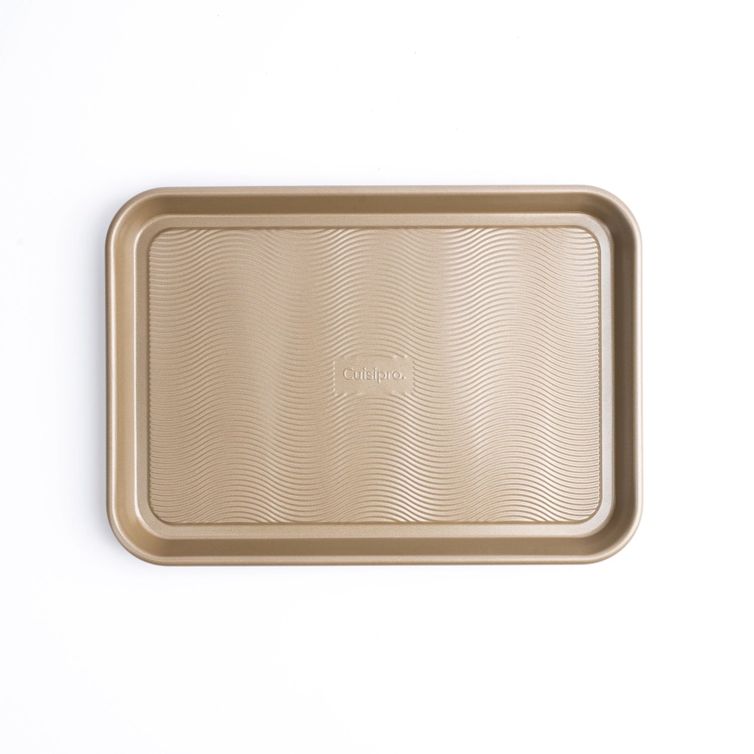 Hochwertiges Cuisipro Backblech aus Edelstahl, 34.25x24x2.5 cm, ideal für gleichmäßiges Backen von Gebäck, Kuchen und mehr.
