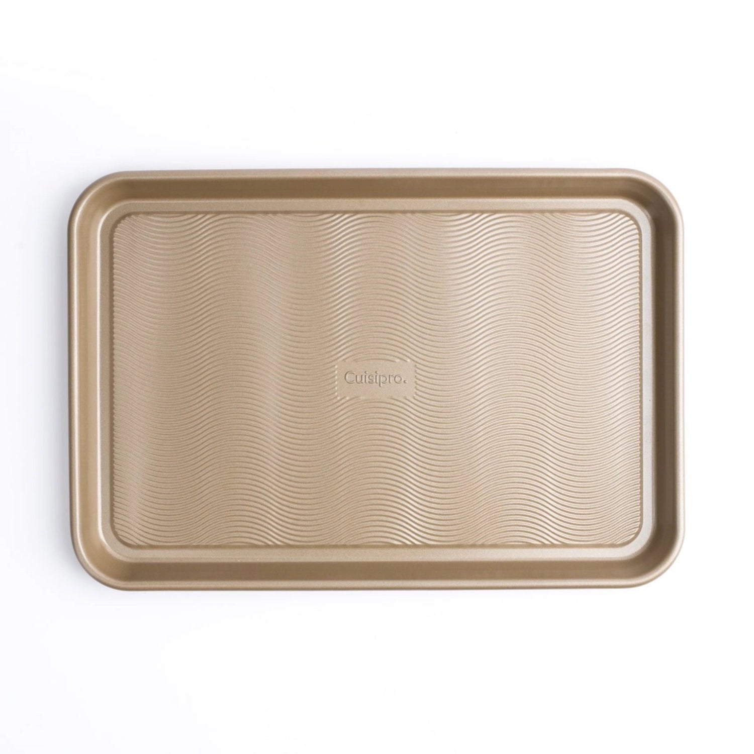 Hochwertiges Cuisipro Backblech M aus 0,8 mm Edelstahl, 40x26,5x2,5 cm, ideal für gleichmäßiges Backen und vielseitige Einsatzmöglichkeiten in der Küche.
