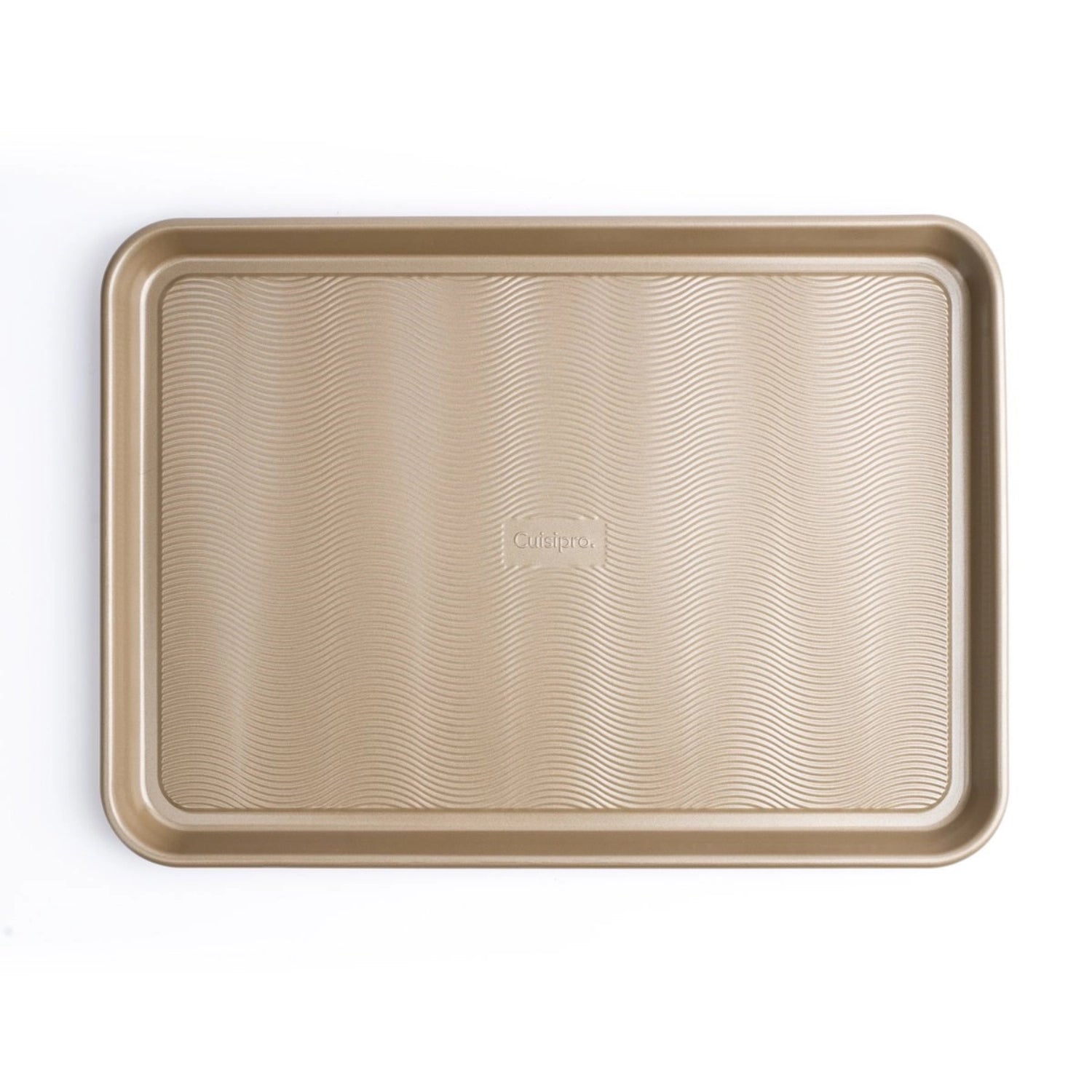 Edelstahl-Backblech von Cuisipro, 44.5x30x2.5cm, 0.8mm dick, ideal für gleichmäßiges Backen und perfekte Ergebnisse in der Küche.