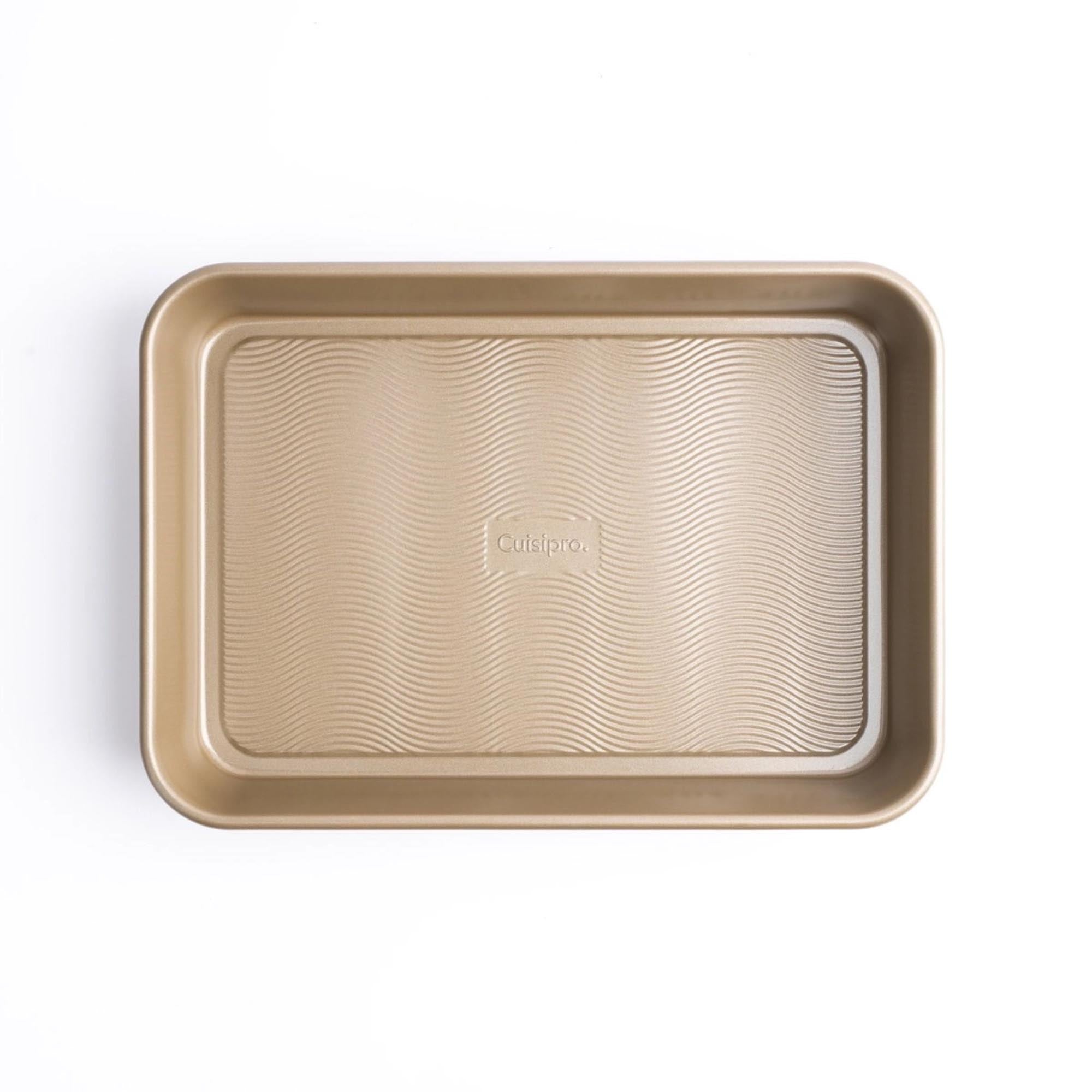 Vielseitiger Edelstahl-Bräter (34.25x24x6.25cm) von Cuisipro: Perfekt für Familie, langlebig, spülmaschinenfest, ideal für Fleisch & Aufläufe.