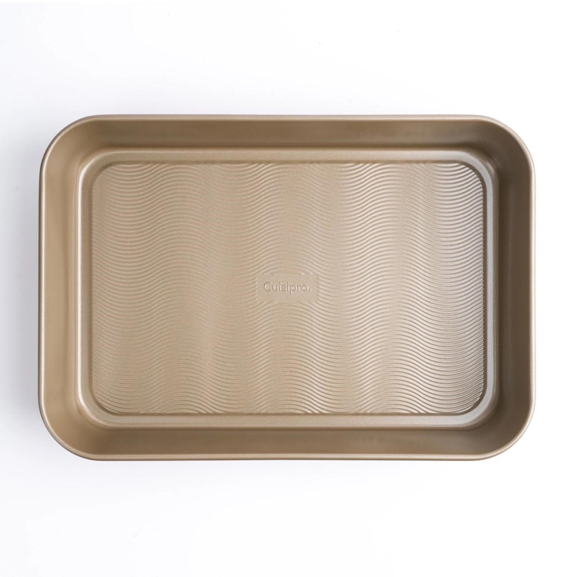 Vielseitiger Edelstahl-Bräter 40x28x7.5cm von Cuisipro: Ideal zum Braten, Schmoren, Backen. Ergonomisch, spülmaschinenfest, für alle Herdarten.