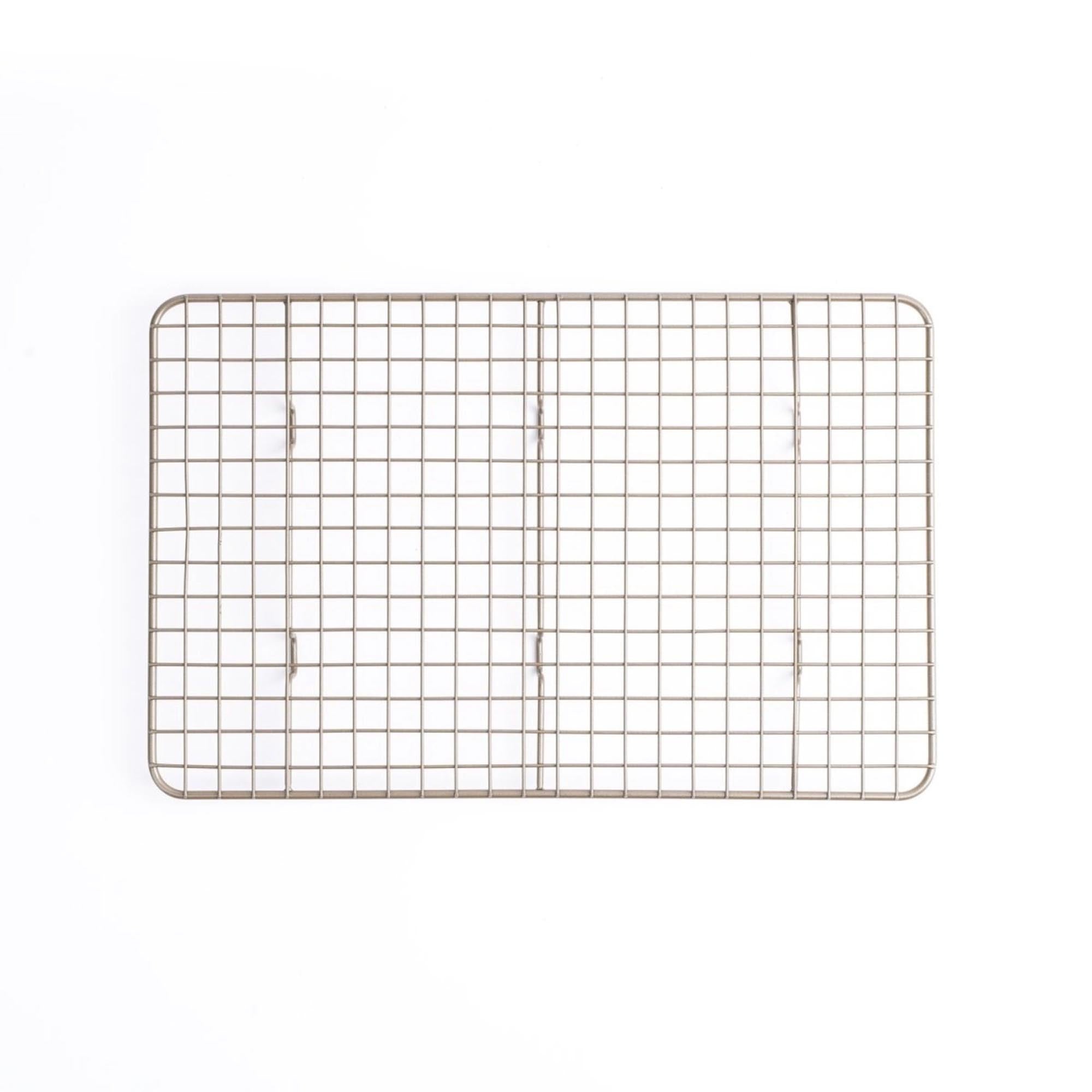 Kompaktes Cuisipro Abkühlgestell (36x23.5cm) aus Edelstahl für gleichmäßige Abkühlung von Keksen, Torten und Broten. Spülmaschinenfest.