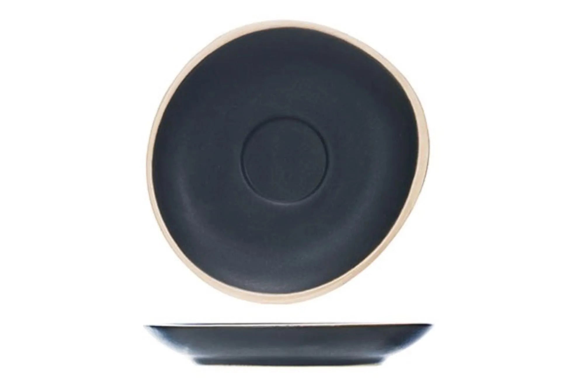 Galloway Black Espresso-Untertasse, Ø 12 cm - KAQTU Design