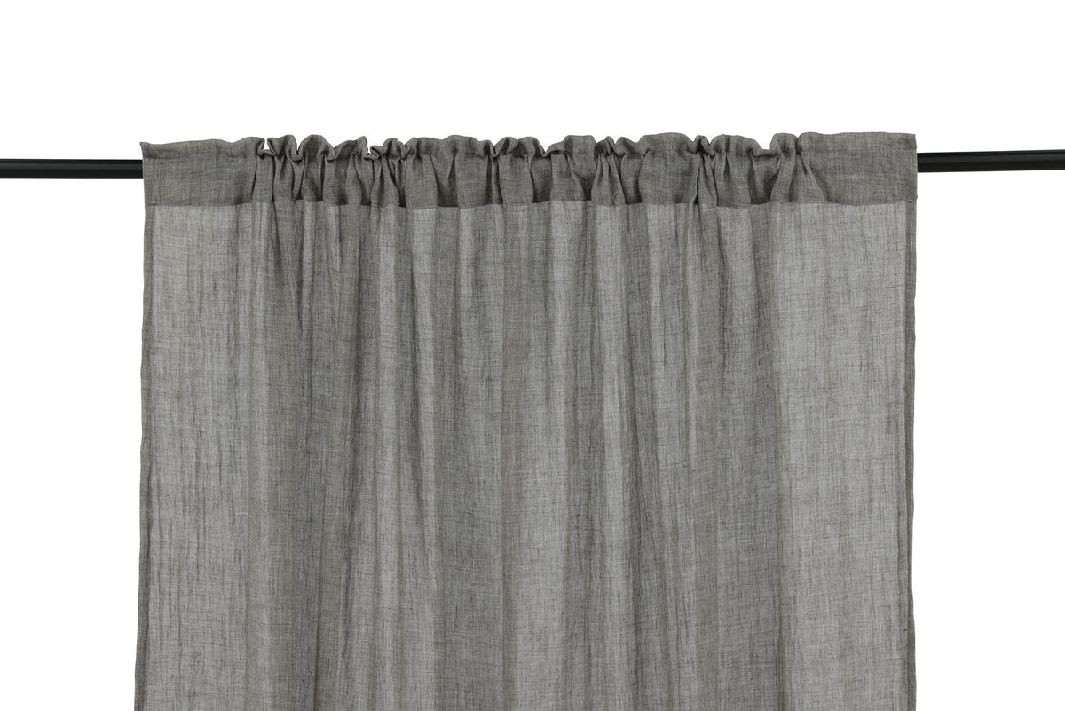 Elena Vorhang 2er Pack in Schwarz präsentiert im Onlineshop von KAQTU Design AG. Vorhang ist von Venture Home