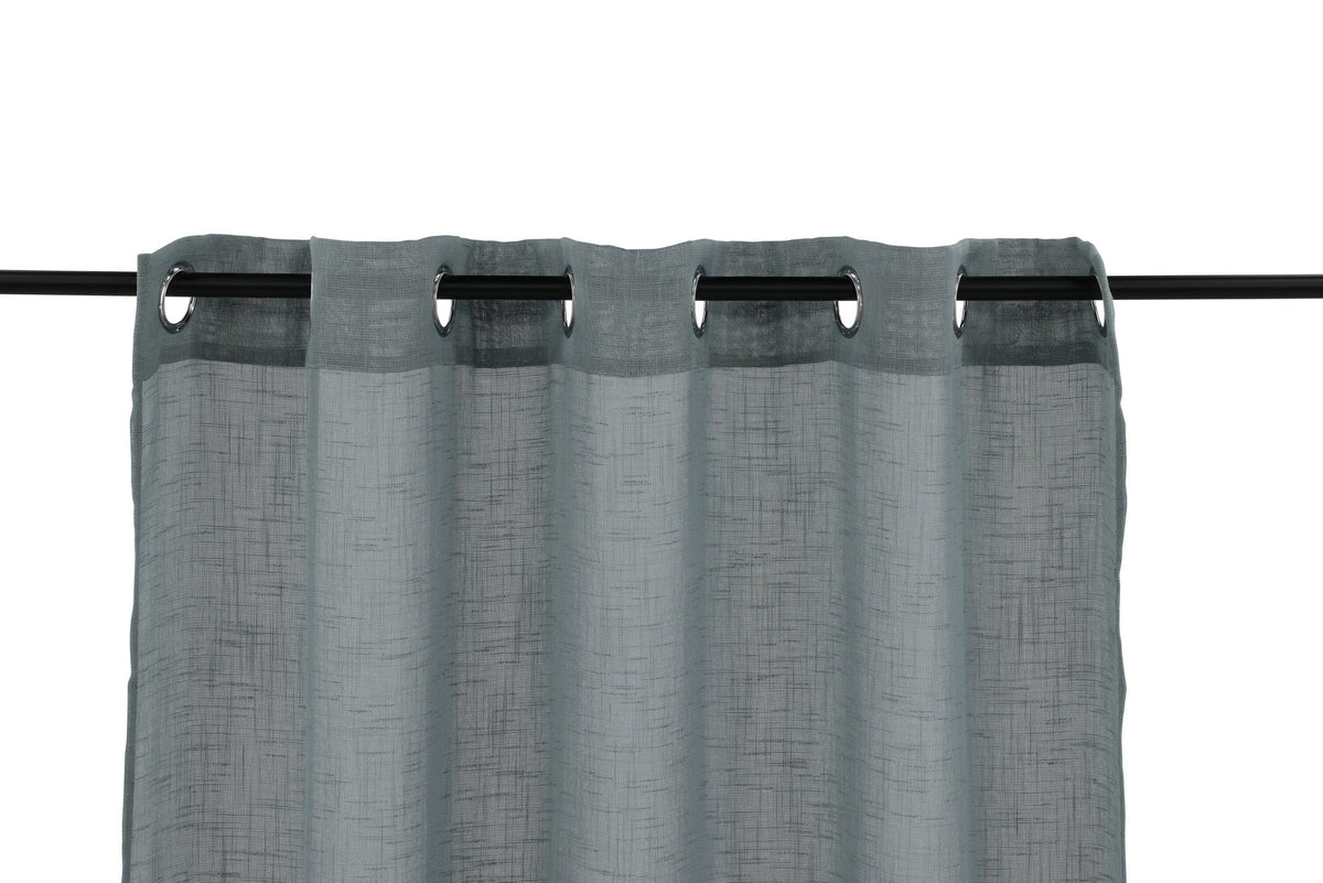 Kaya Vorhang Eyelet 2er Pack in Hellgrau präsentiert im Onlineshop von KAQTU Design AG. Vorhang ist von Venture Home