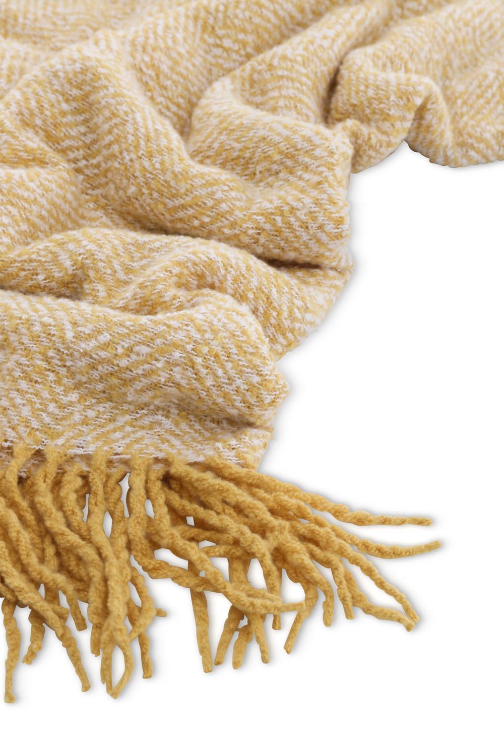 Toby Throw in Gelb präsentiert im Onlineshop von KAQTU Design AG. Wolldecke ist von Venture Home