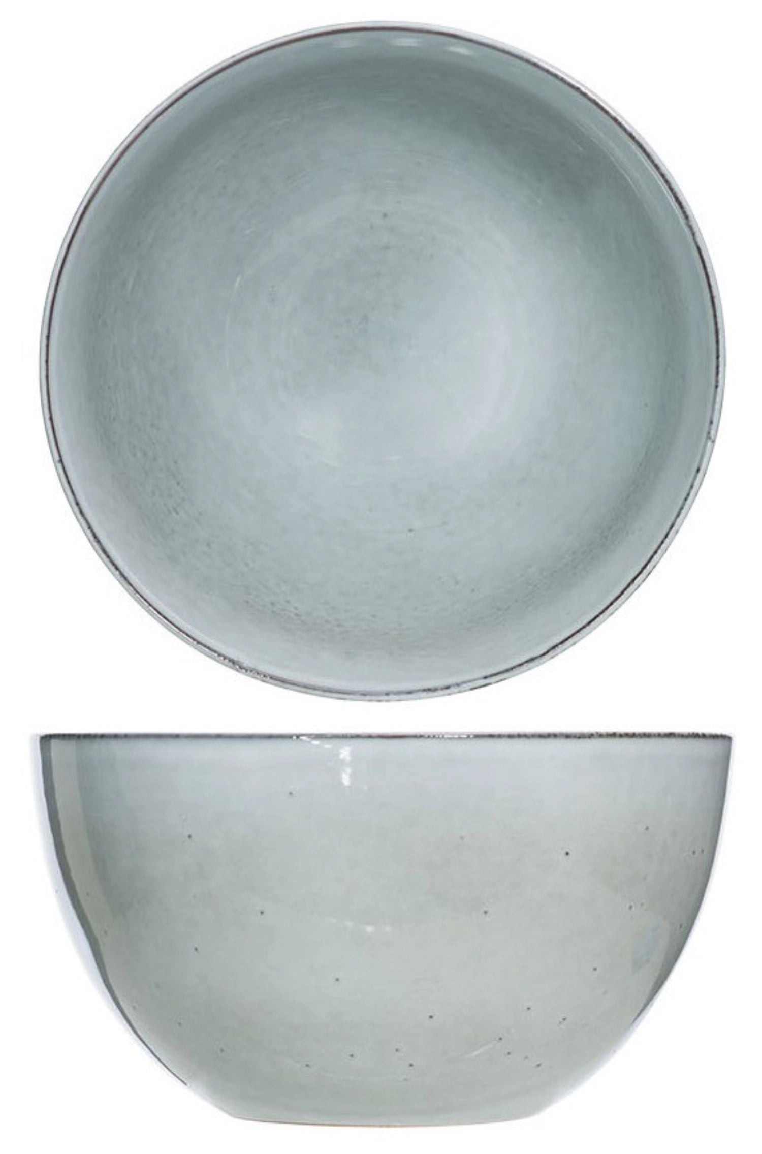 Loft Salatschüssel rund, D 24.5cm, H: 13.3cm in Silber präsentiert im Onlineshop von KAQTU Design AG. Schale ist von Cosy & Trendy