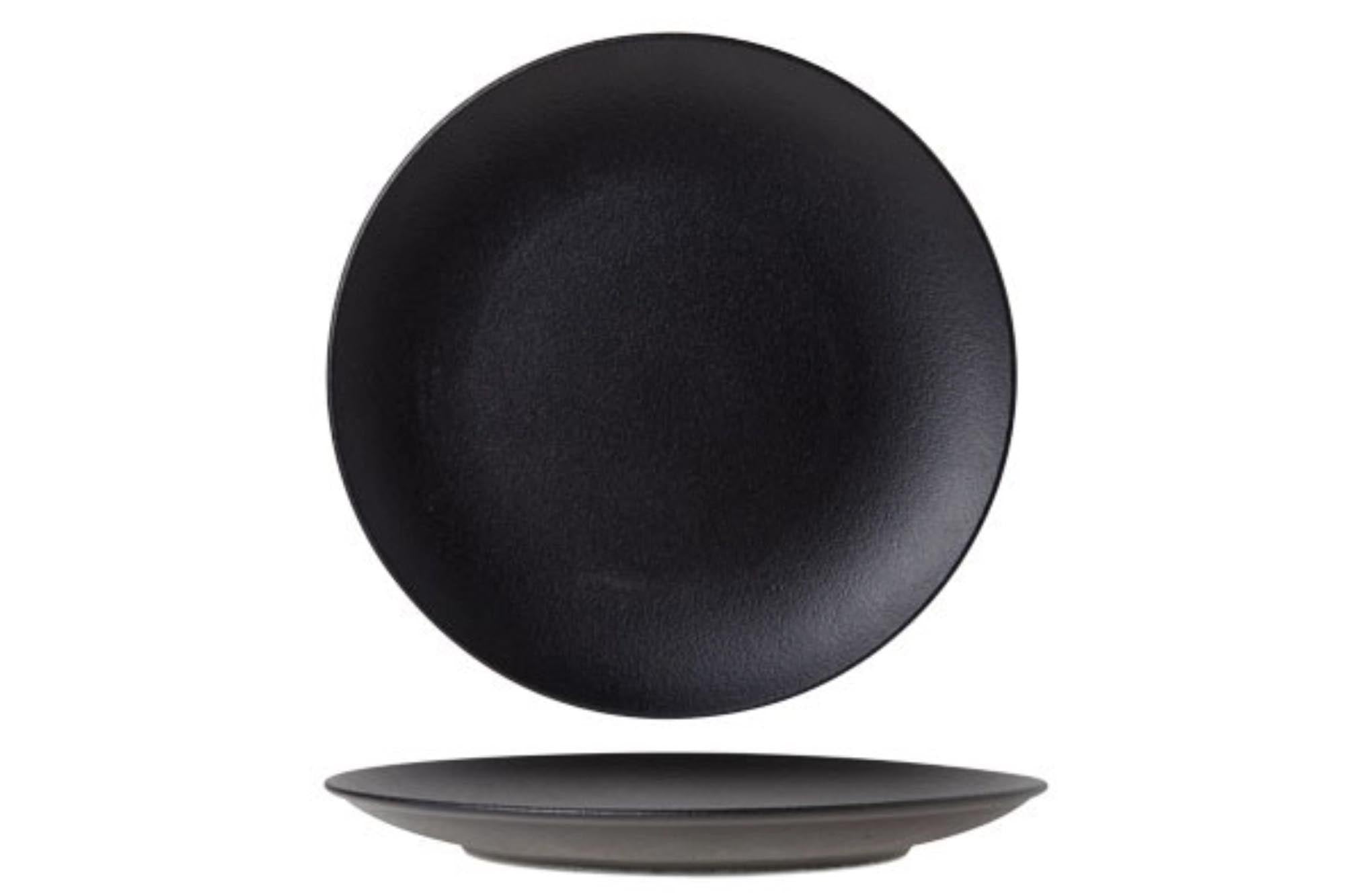 Entdecken Sie die elegante Blackstone Platte von Cosy & Trendy, Ø 24 cm, aus hochwertigem Porzellan – ideal zum Braten und Servieren.