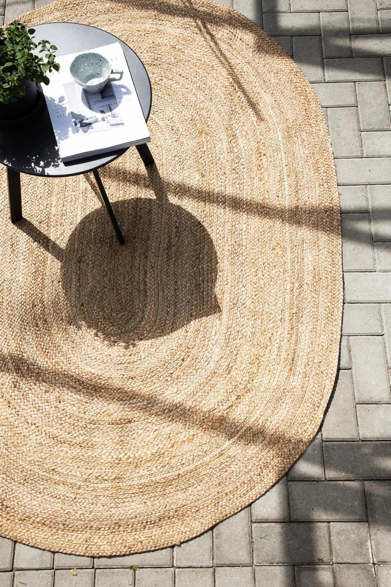 Oliver Teppich Oval in Natur präsentiert im Onlineshop von KAQTU Design AG. Teppich ist von Venture Home