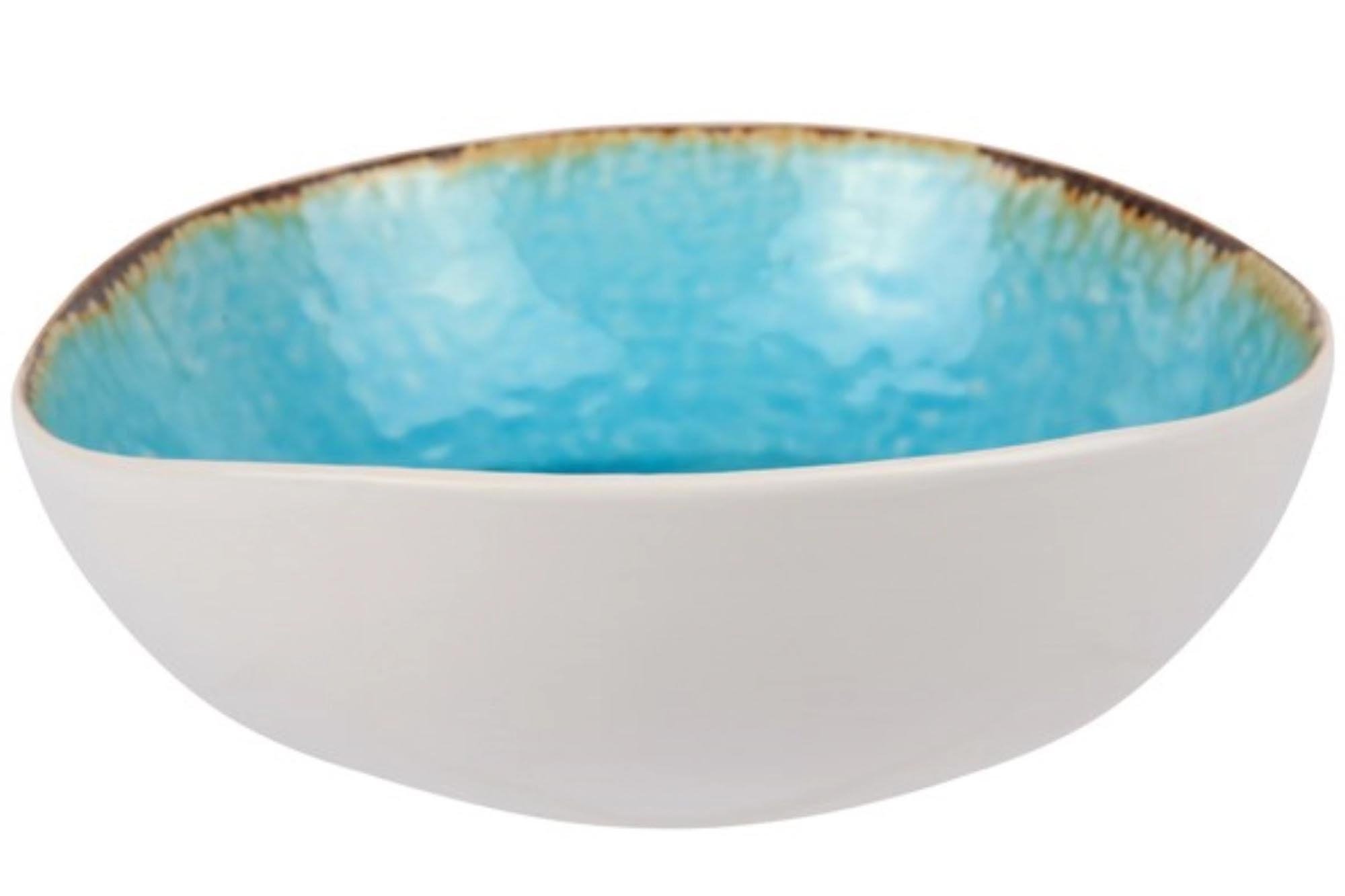 Laguna Azzurro Salatschüssel organisch, 19x17.5x6 cm