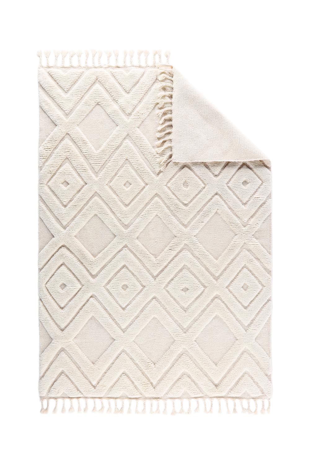 Dahlia Wool Teppich in Weiss präsentiert im Onlineshop von KAQTU Design AG. Teppich ist von Vind
