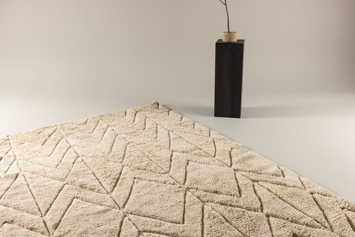 Zoe Teppich in Beige präsentiert im Onlineshop von KAQTU Design AG. Teppich ist von Vind