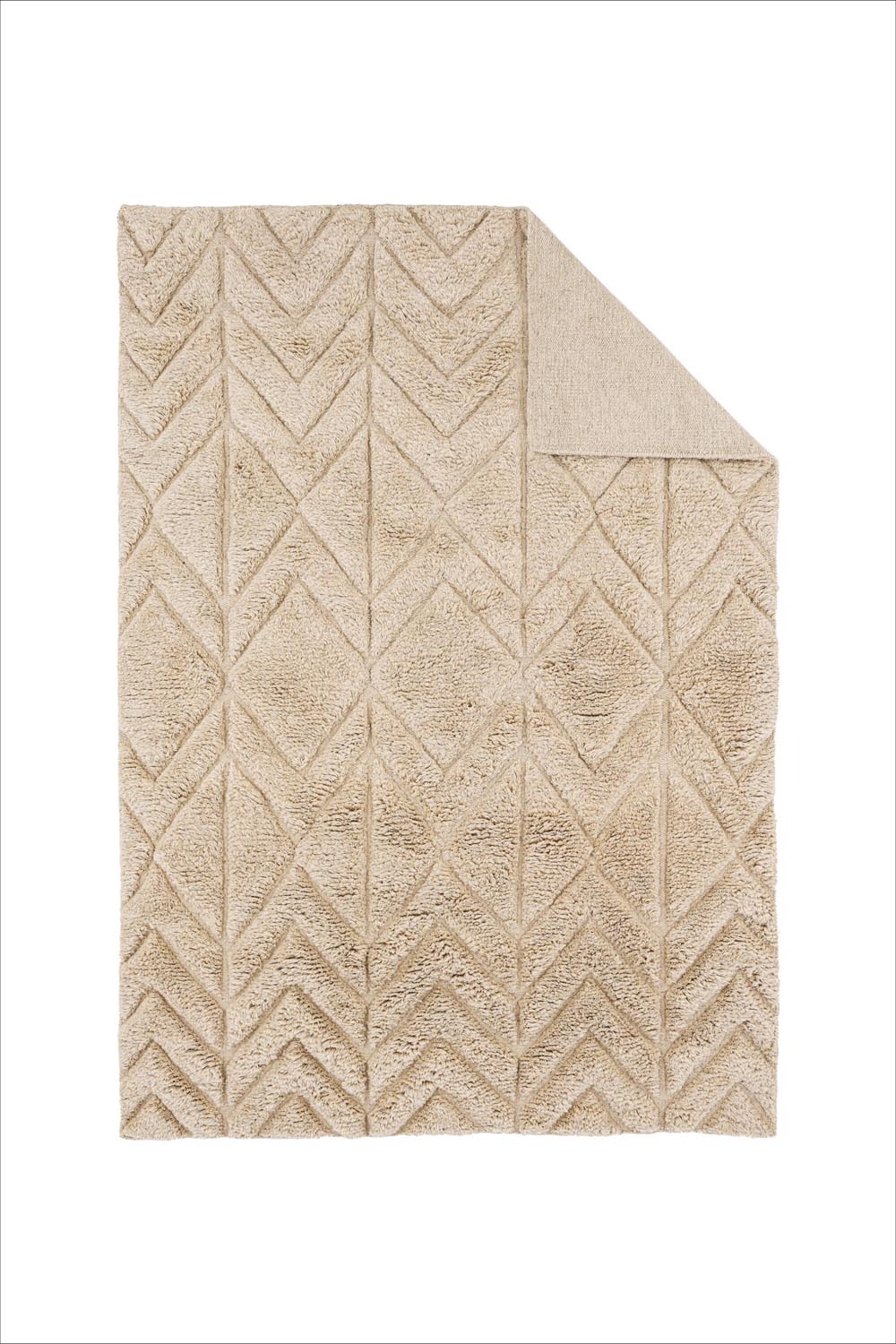 Zoe Teppich in Beige präsentiert im Onlineshop von KAQTU Design AG. Teppich ist von Vind