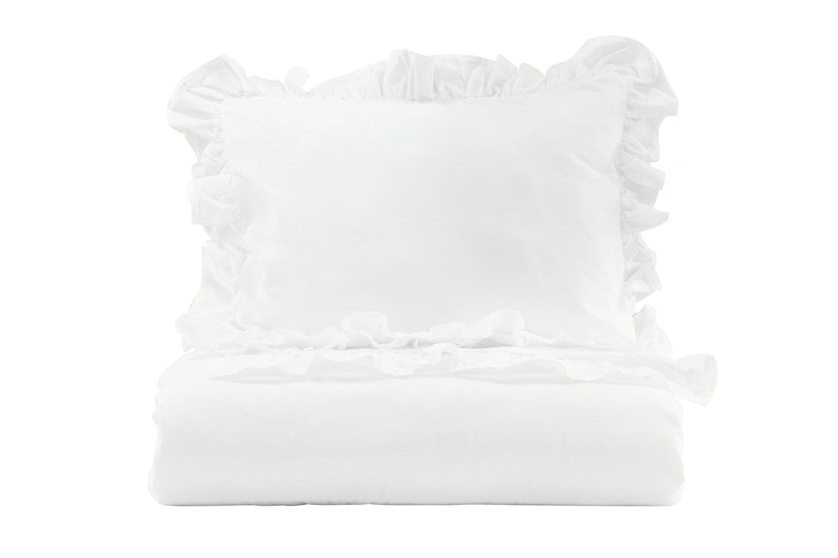 Levi Bettgarnitur in Weiss präsentiert im Onlineshop von KAQTU Design AG. Bettwäsche ist von Venture Home